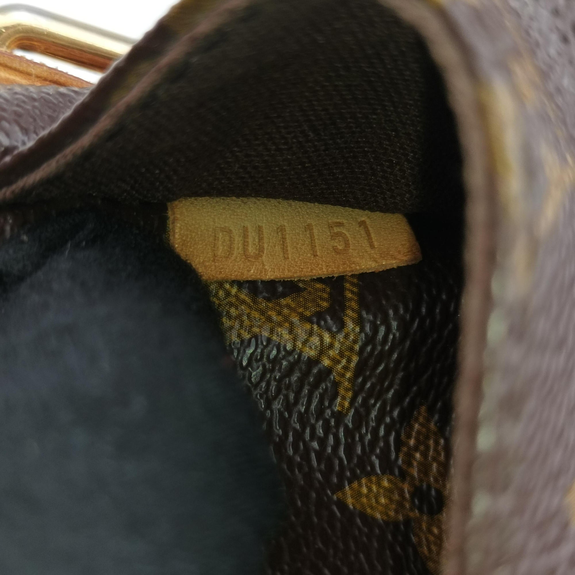 Pre-owned Louis Vuitton Menilmontant PM Brown Monogram canvas M40474 shoulderbag | stylenewstar