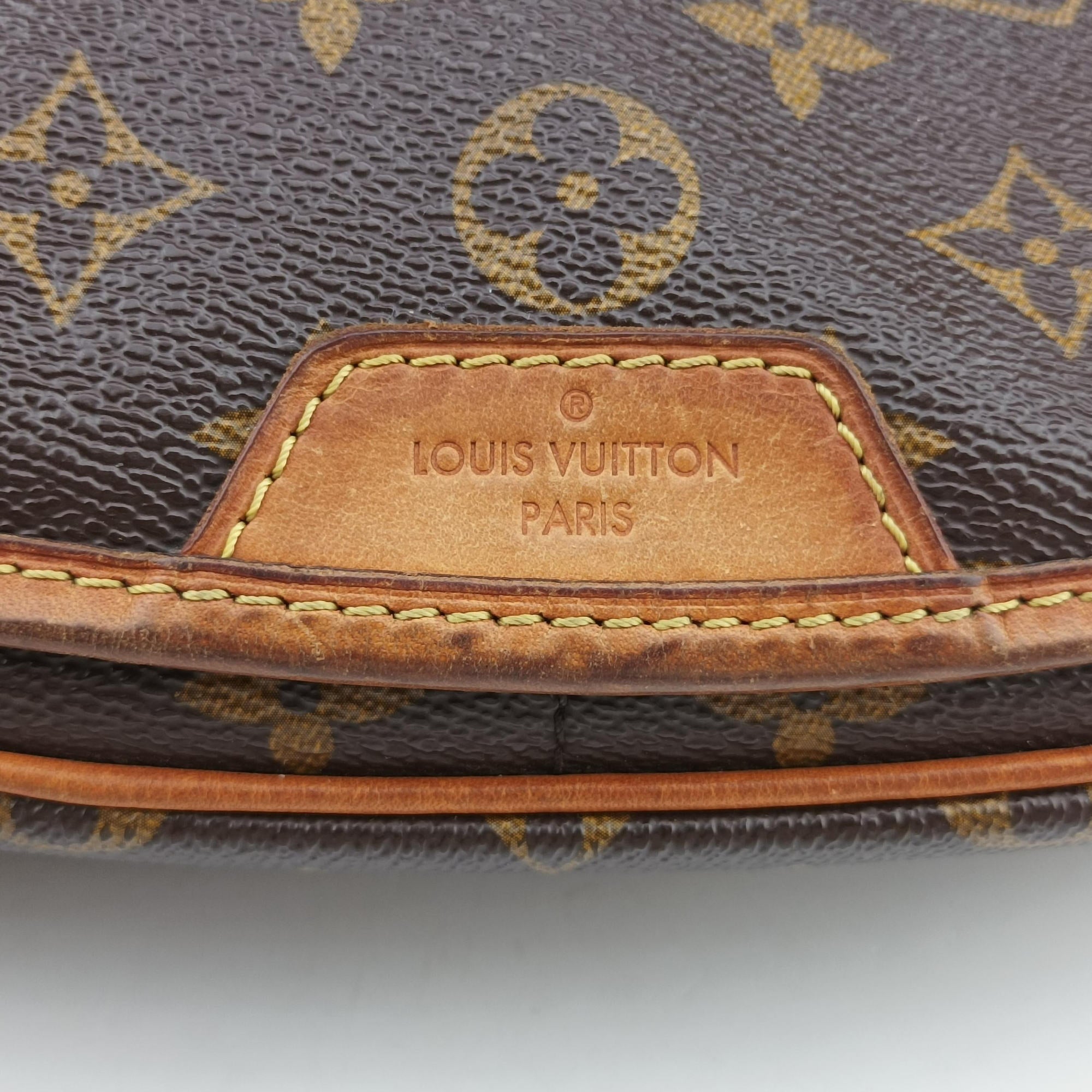 Pre-owned Louis Vuitton Menilmontant PM Brown Monogram canvas M40474 shoulderbag | stylenewstar