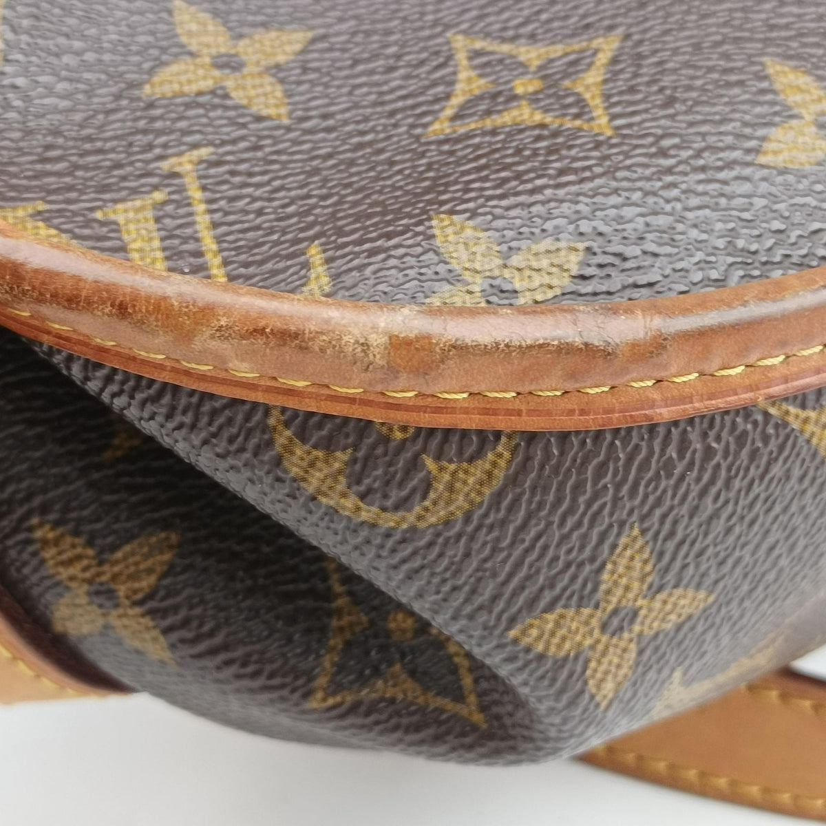 Pre-owned Louis Vuitton Menilmontant PM Brown Monogram canvas M40474 shoulderbag | stylenewstar