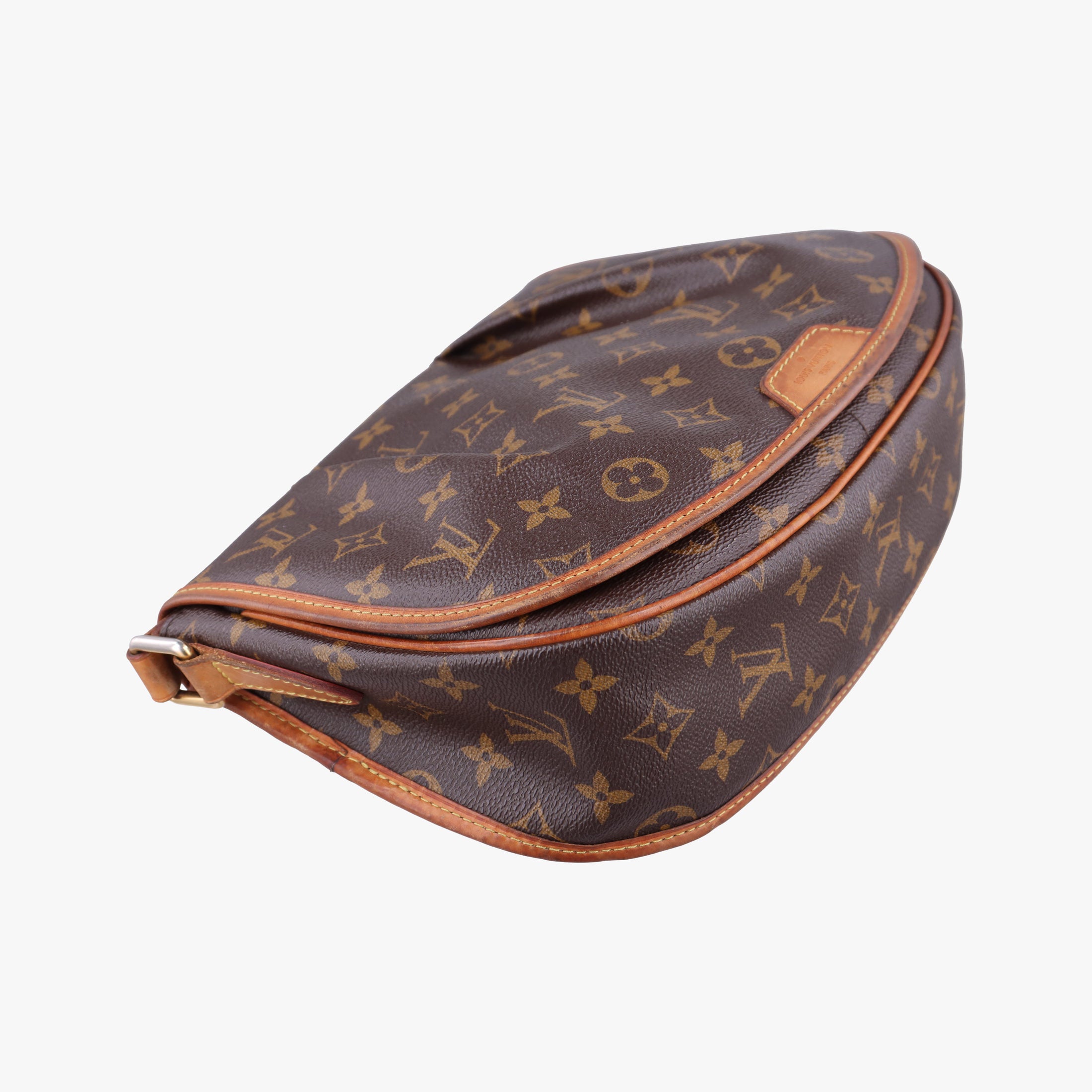 Pre-owned Louis Vuitton Menilmontant PM Brown Monogram canvas M40474 shoulderbag | stylenewstar