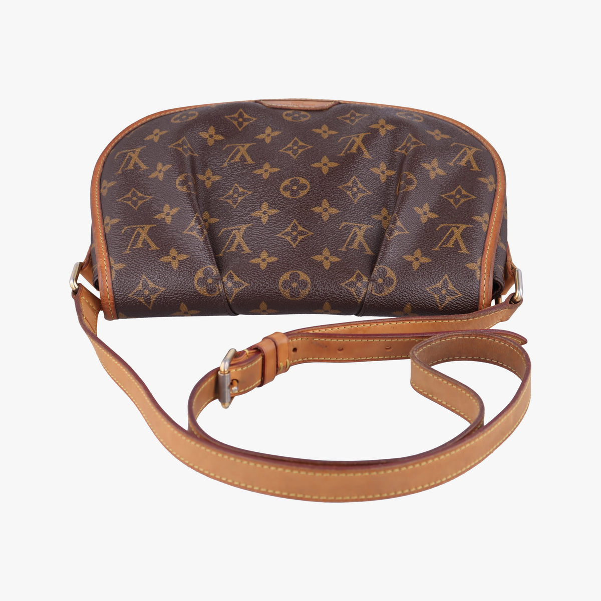 Pre-owned Louis Vuitton Menilmontant PM Brown Monogram canvas M40474 shoulderbag | stylenewstar