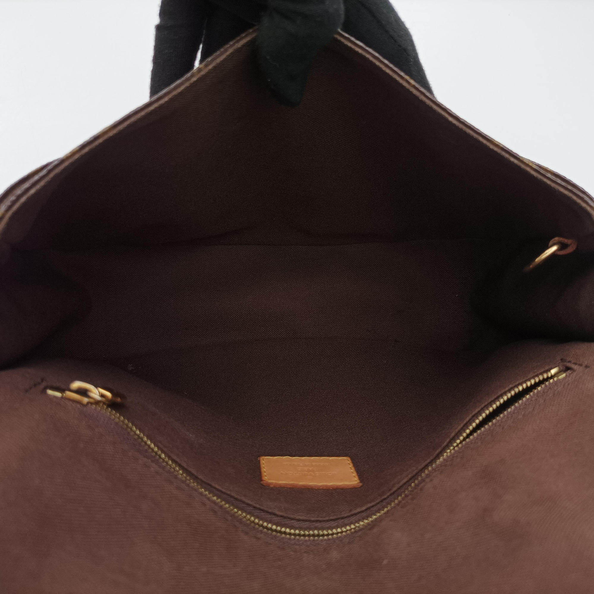 Pre-owned Louis Vuitton Menilmontant PM Brown Monogram canvas M40474 shoulderbag | stylenewstar