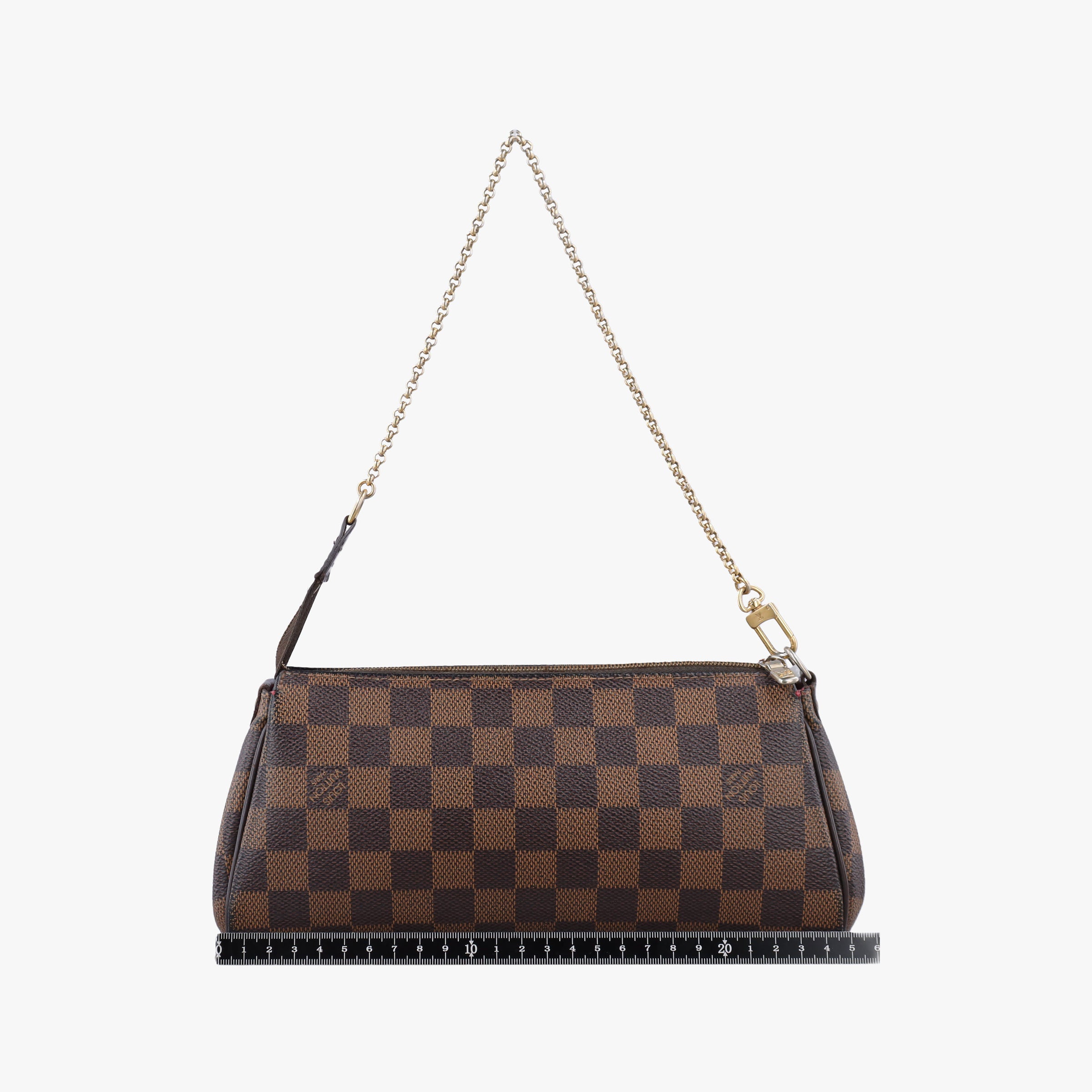 Pre-owned Louis Vuitton EVA EBENE Damier Canvas N55213 handbag | stylenewstar