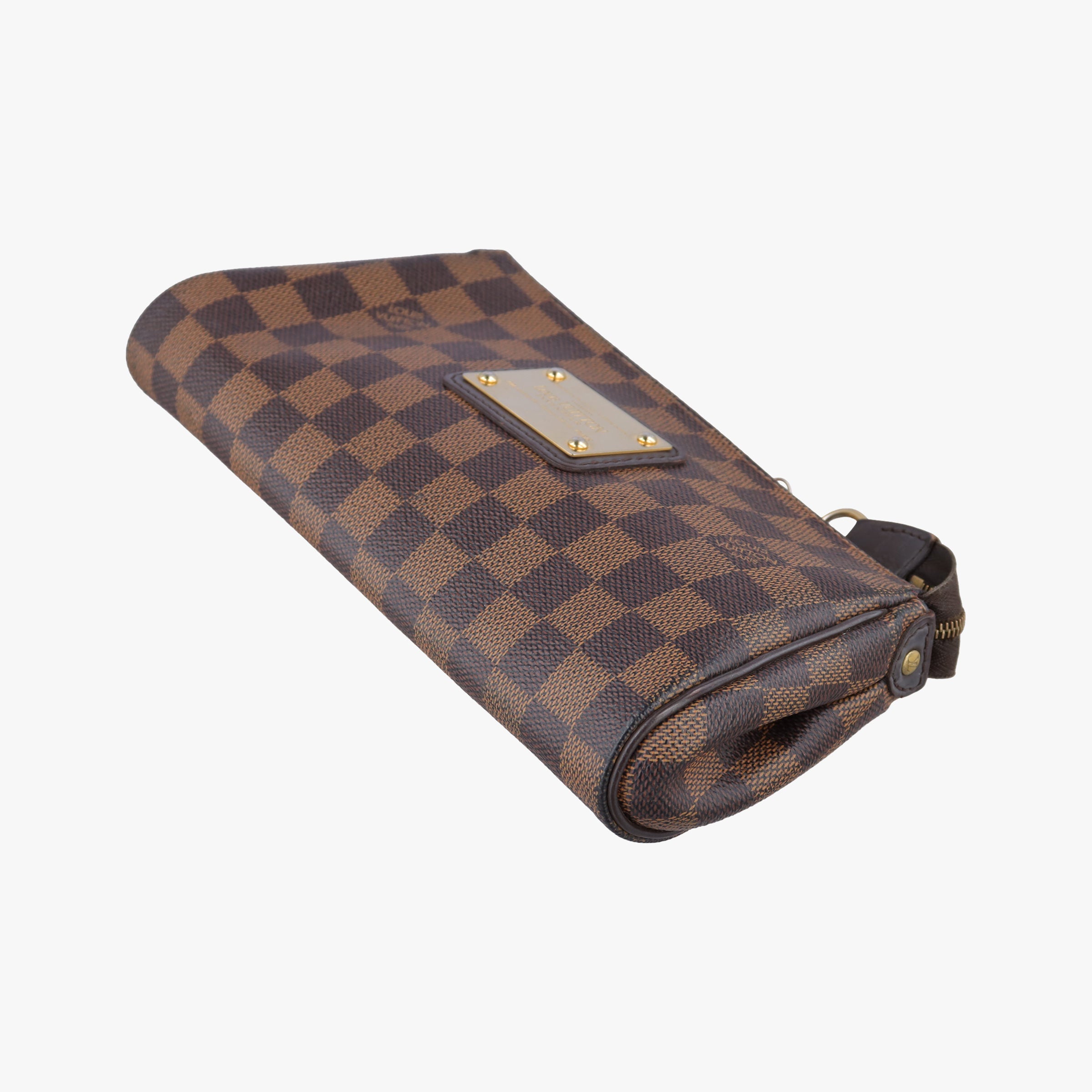 Pre-owned Louis Vuitton EVA EBENE Damier Canvas N55213 handbag | stylenewstar