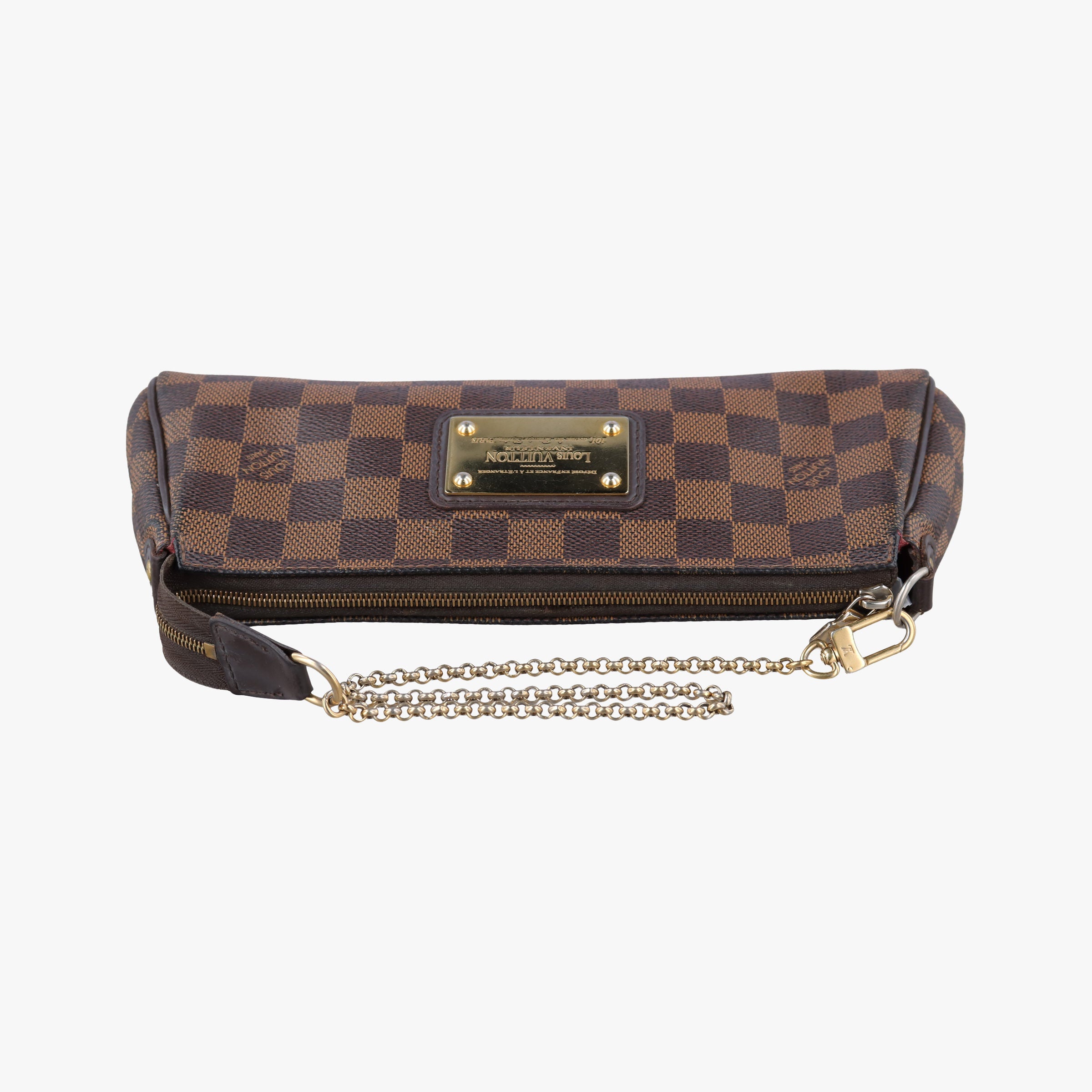 Pre-owned Louis Vuitton EVA EBENE Damier Canvas N55213 handbag | stylenewstar