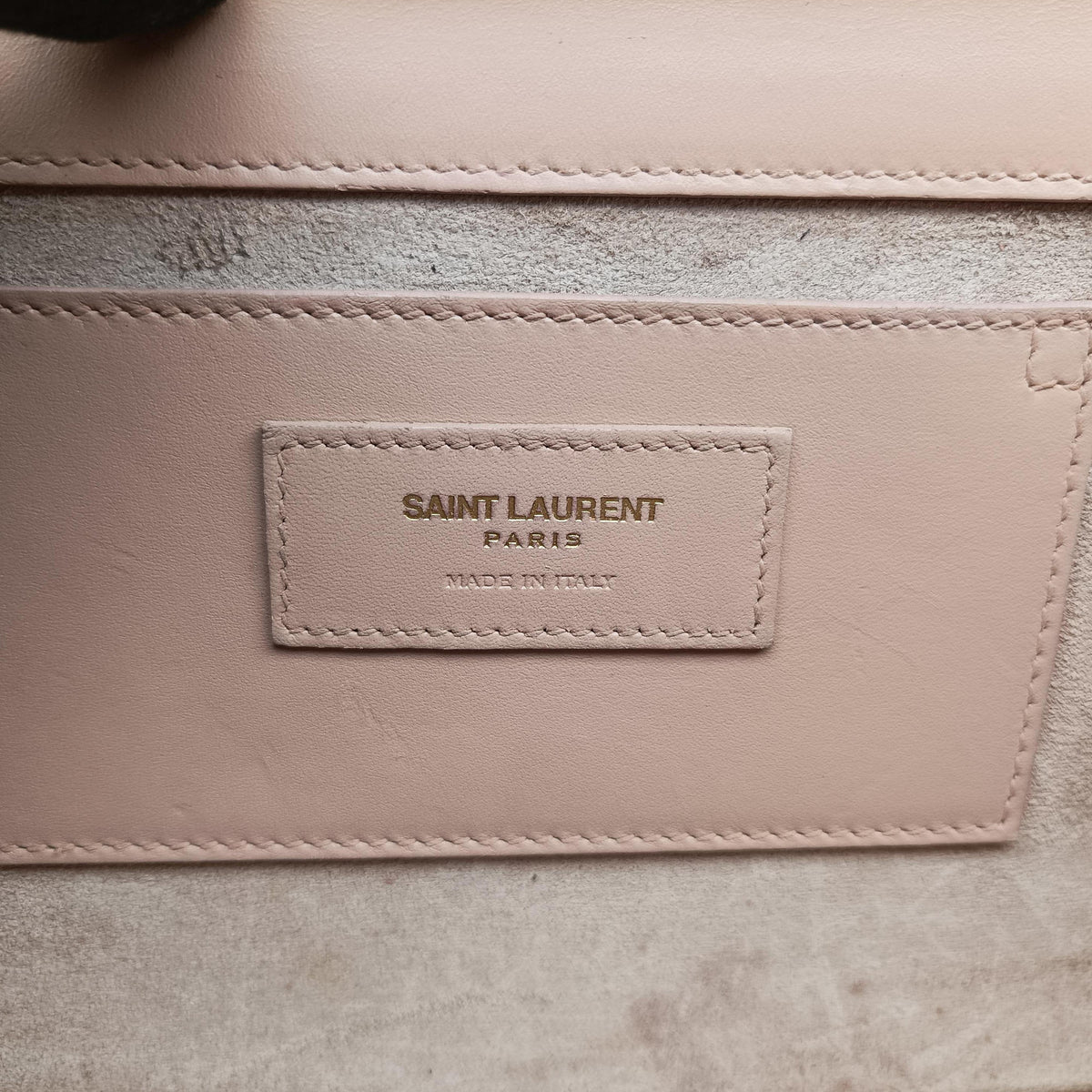 Pre-owned Yves Saint Laurent KATE Beige Leather 354119 shoulderbag | stylenewstar