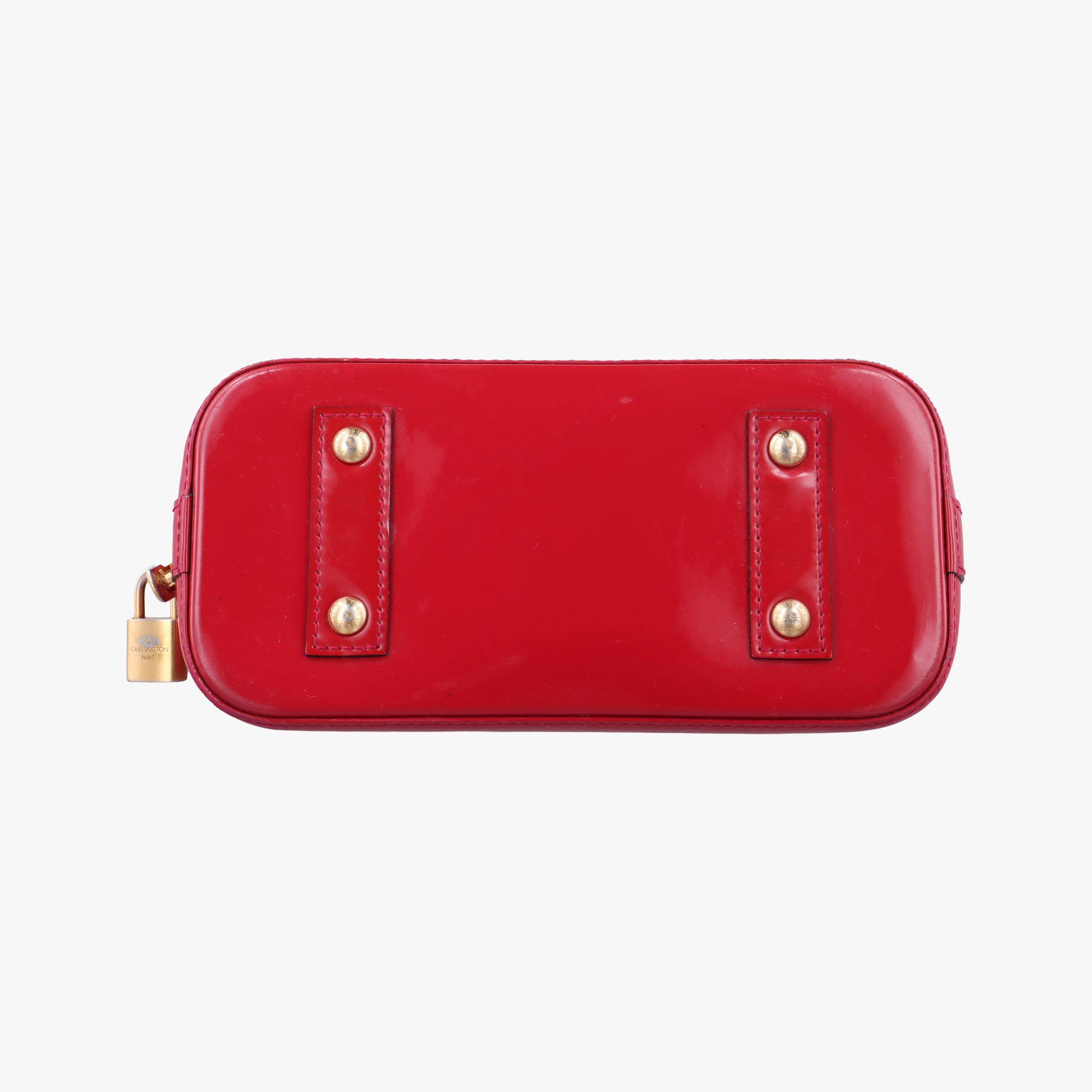 Pre-owned Louis Vuitton Alma BB pomme d'amour Vernis M91606 shoulderbag | stylenewstar