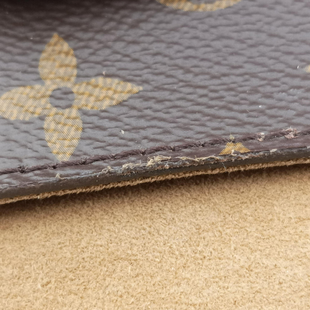 Pre-owned Louis Vuitton MARIGNAN Brown×COQUELICOT Monogram Canvas×calf leather M44544 shoulderbag | stylenewstar
