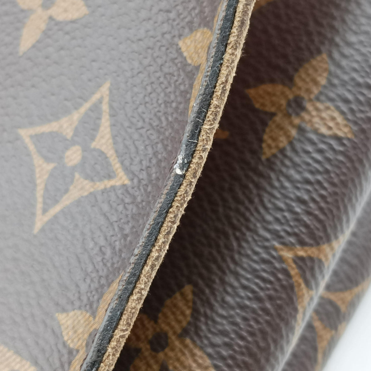 Pre-owned Louis Vuitton MARIGNAN Brown×COQUELICOT Monogram Canvas×calf leather M44544 shoulderbag | stylenewstar