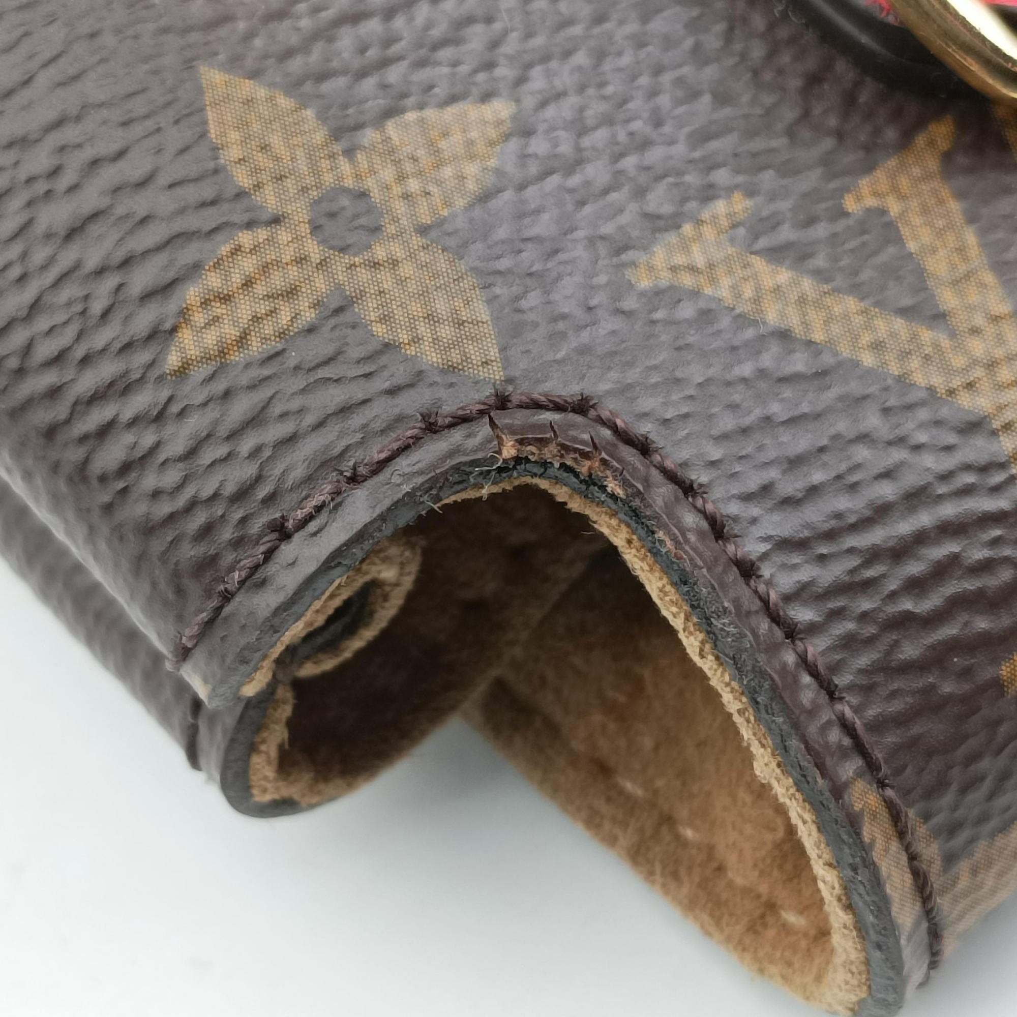 Pre-owned Louis Vuitton MARIGNAN Brown×COQUELICOT Monogram Canvas×calf leather M44544 shoulderbag | stylenewstar