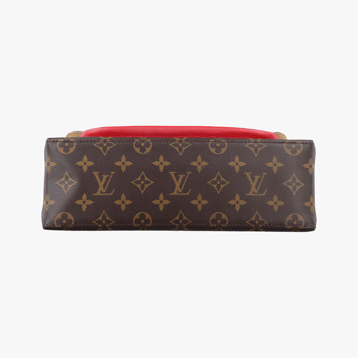 Pre-owned Louis Vuitton MARIGNAN Brown×COQUELICOT Monogram Canvas×calf leather M44544 shoulderbag | stylenewstar