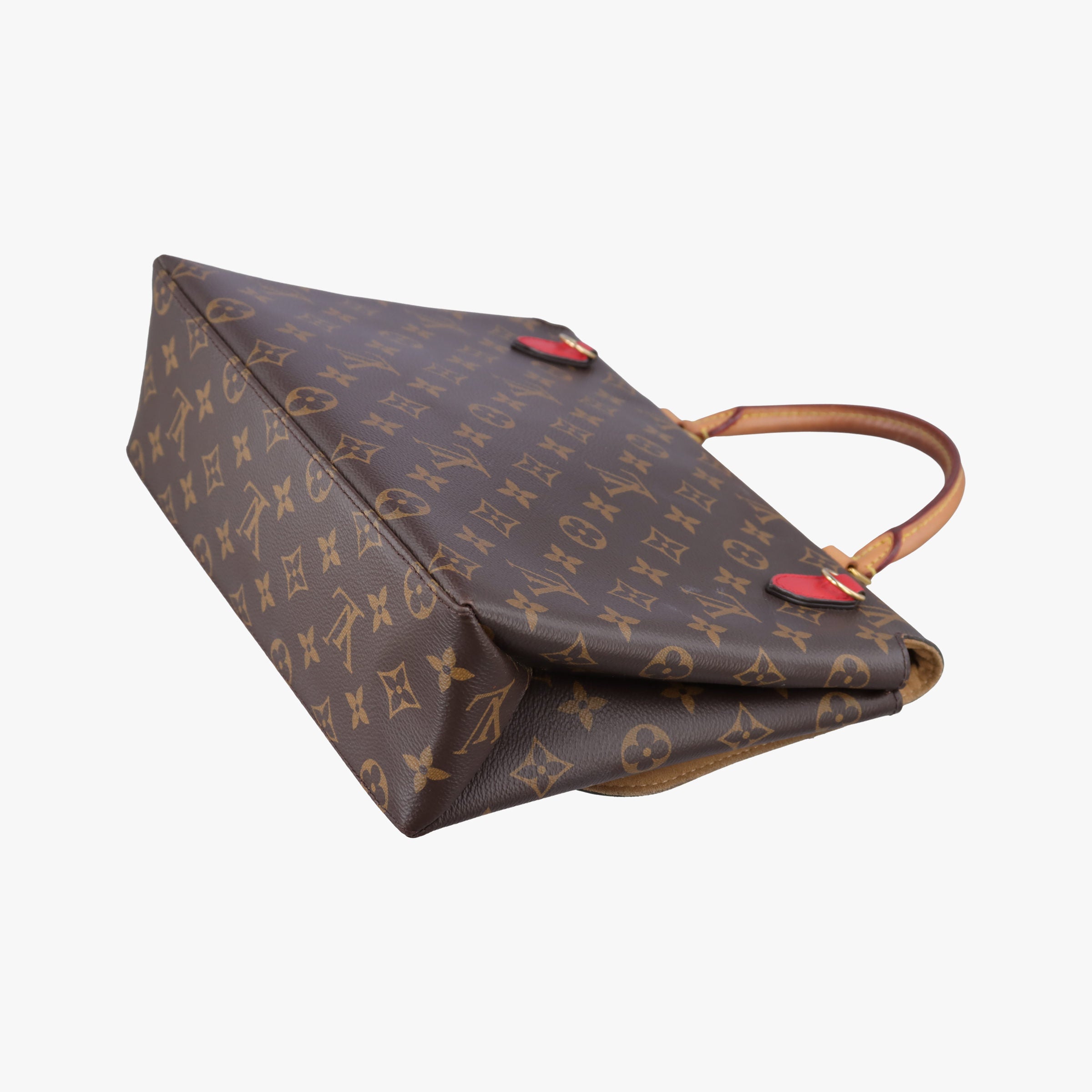 Pre-owned Louis Vuitton MARIGNAN Brown×COQUELICOT Monogram Canvas×calf leather M44544 shoulderbag | stylenewstar