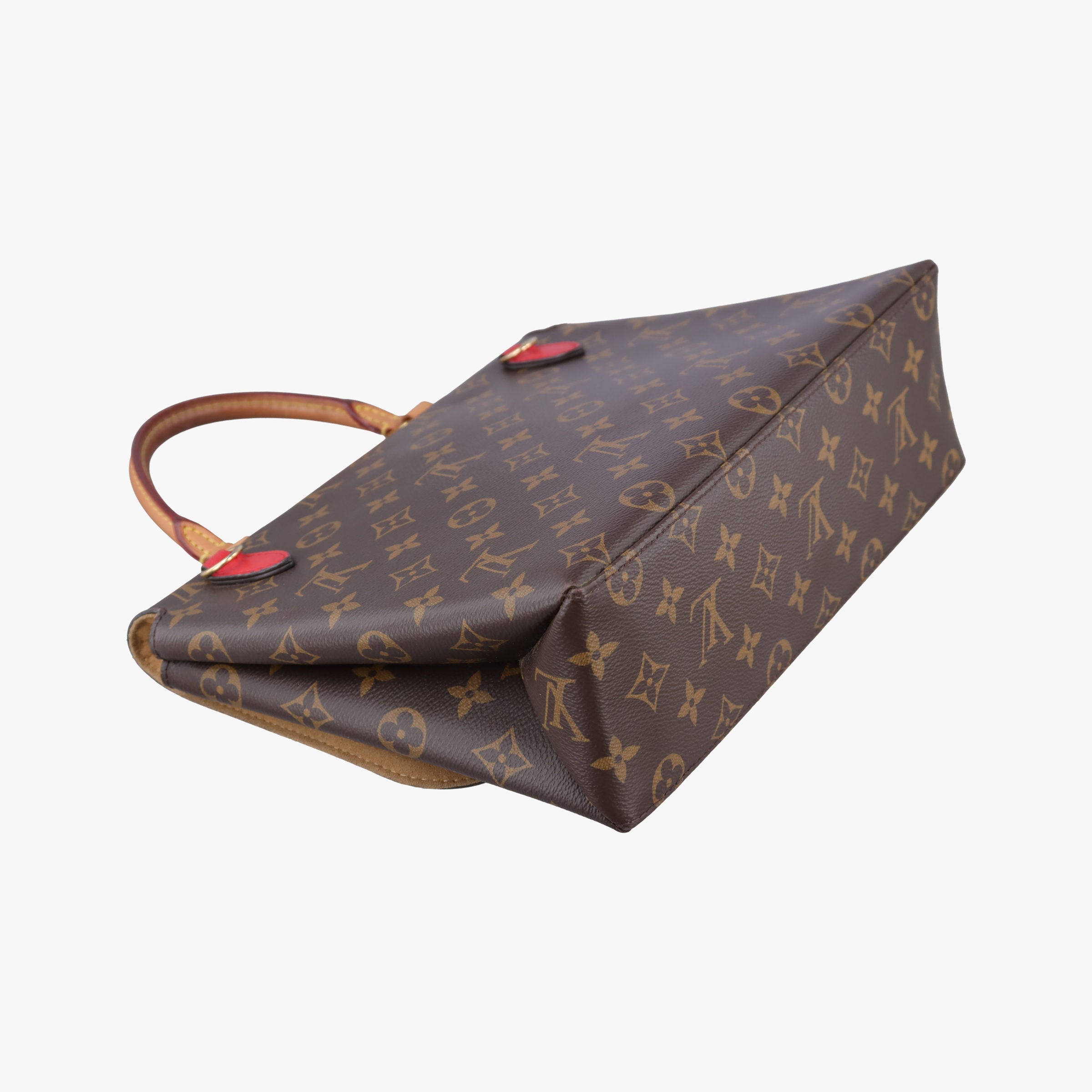 Pre-owned Louis Vuitton MARIGNAN Brown×COQUELICOT Monogram Canvas×calf leather M44544 shoulderbag | stylenewstar