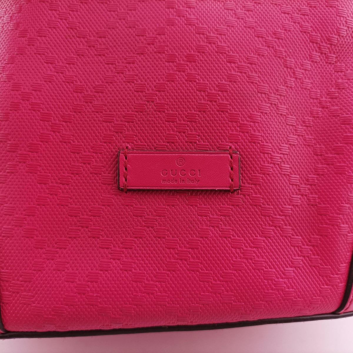 Secondhand Gucci Bright Diamante Bucket Rose Leather 354229 shoulderbag | stylenewstar