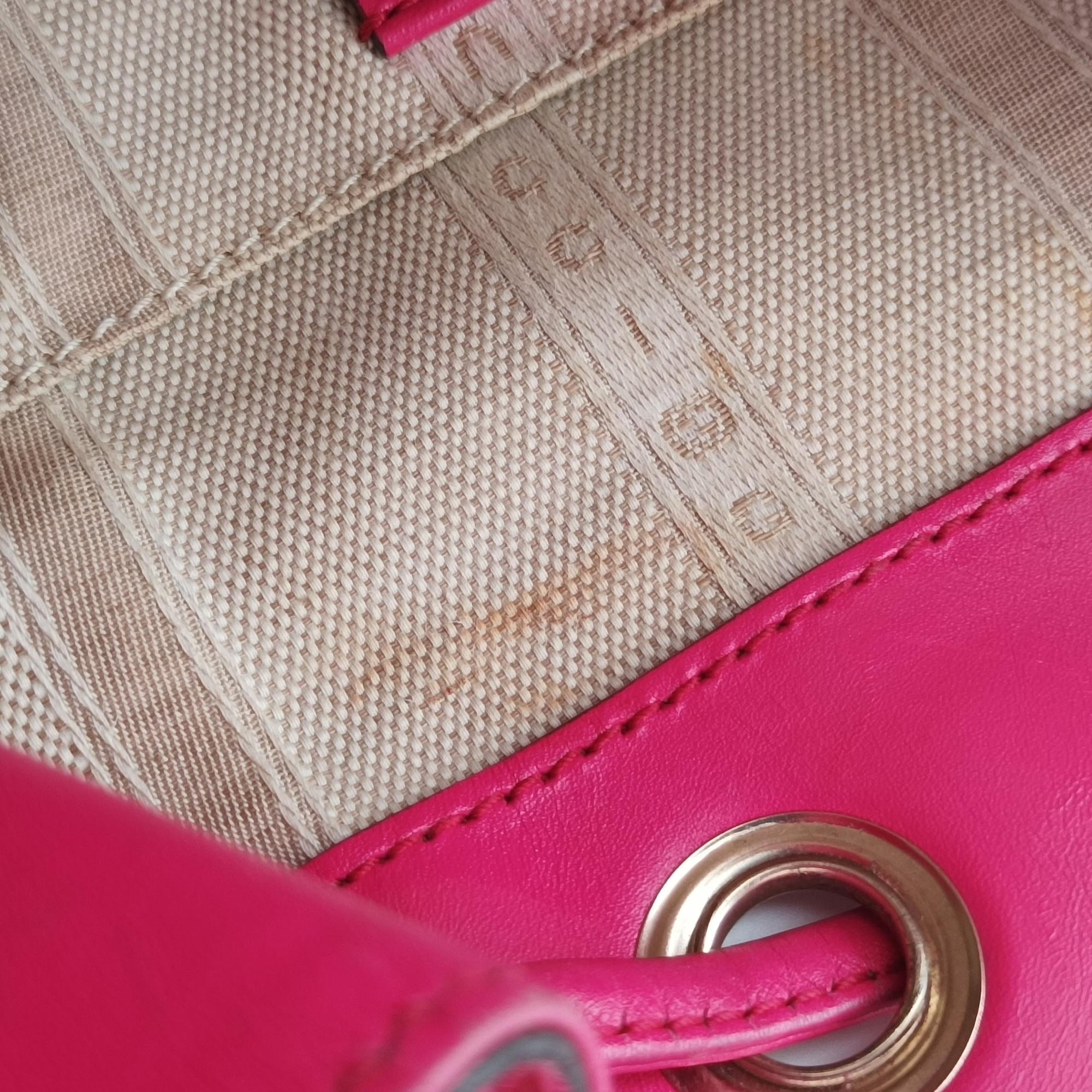 Secondhand Gucci Bright Diamante Bucket Rose Leather 354229 shoulderbag | stylenewstar