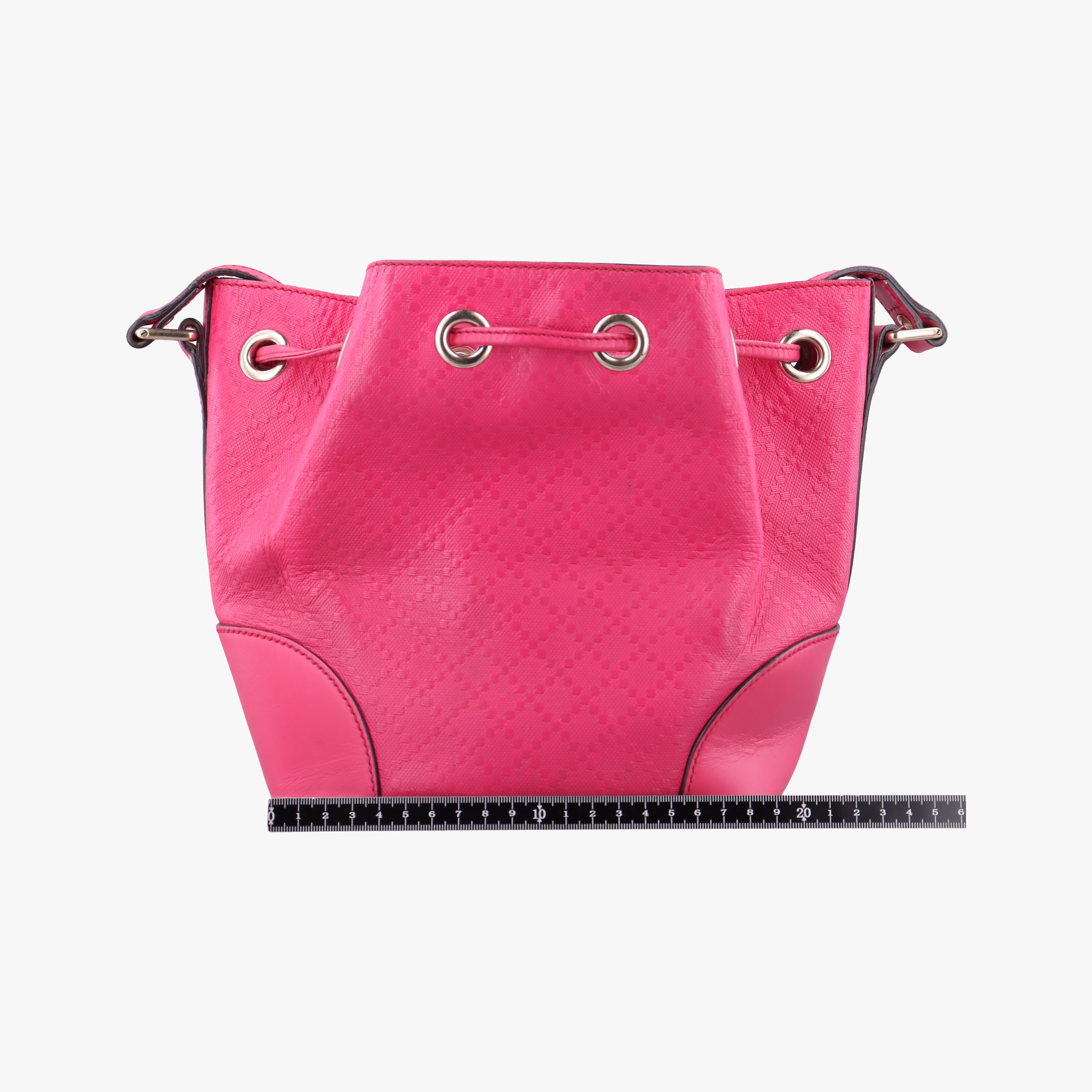 Secondhand Gucci Bright Diamante Bucket Rose Leather 354229 shoulderbag | stylenewstar