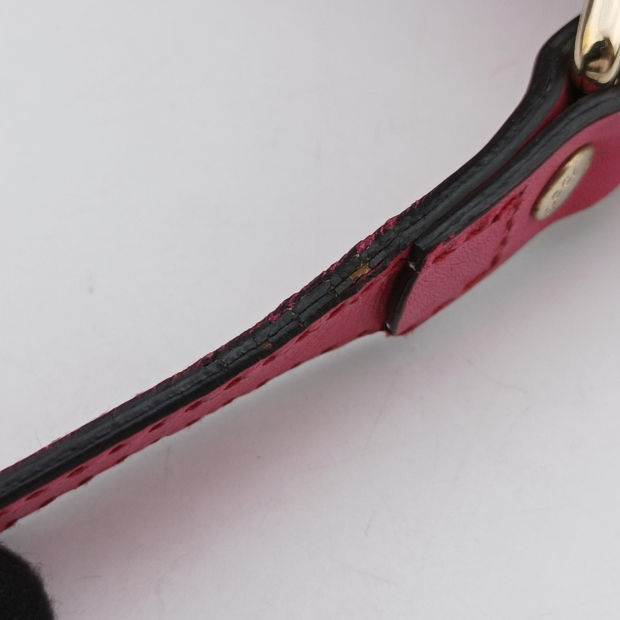 Secondhand Gucci Bright Diamante Bucket Rose Leather 354229 shoulderbag | stylenewstar