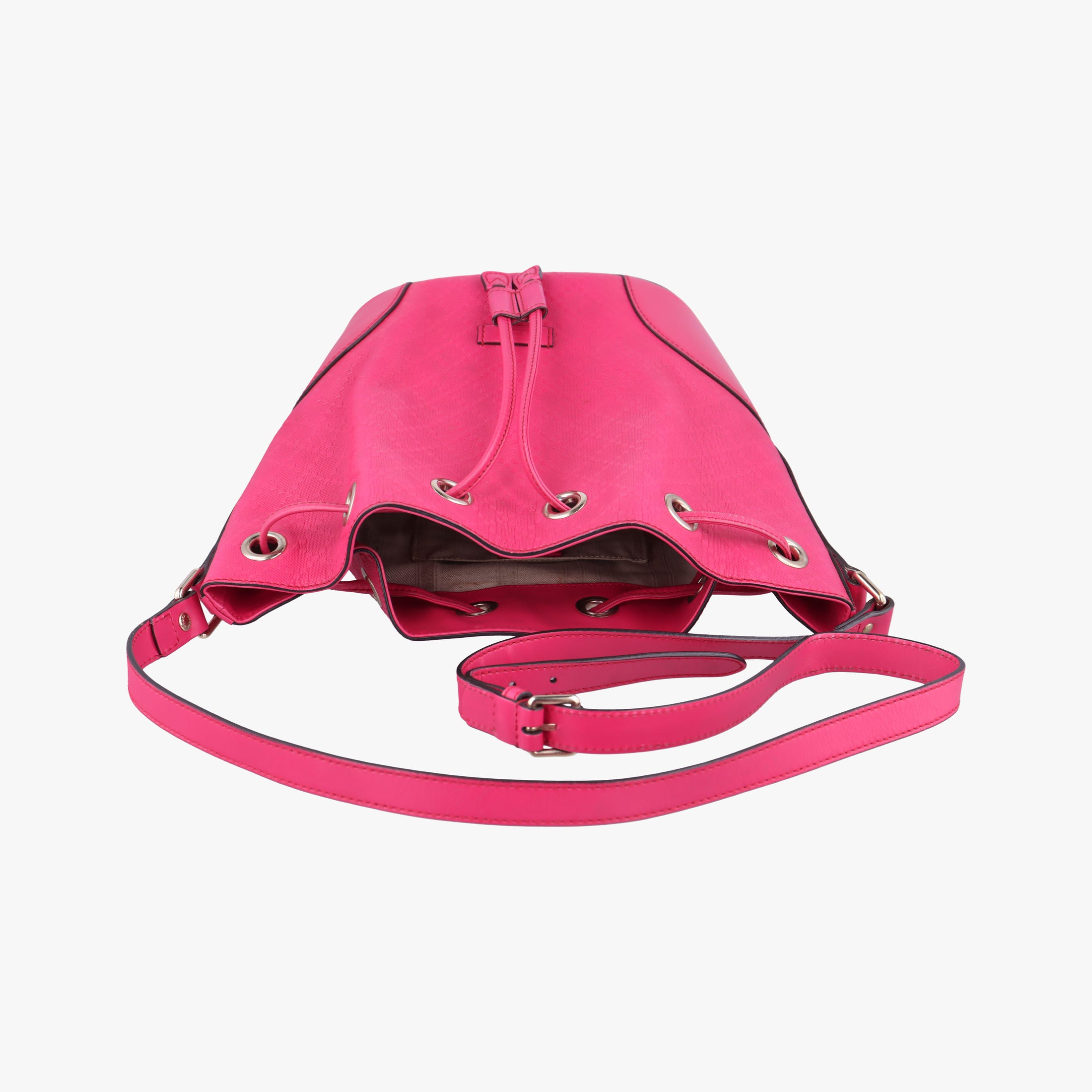 Secondhand Gucci Bright Diamante Bucket Rose Leather 354229 shoulderbag | stylenewstar