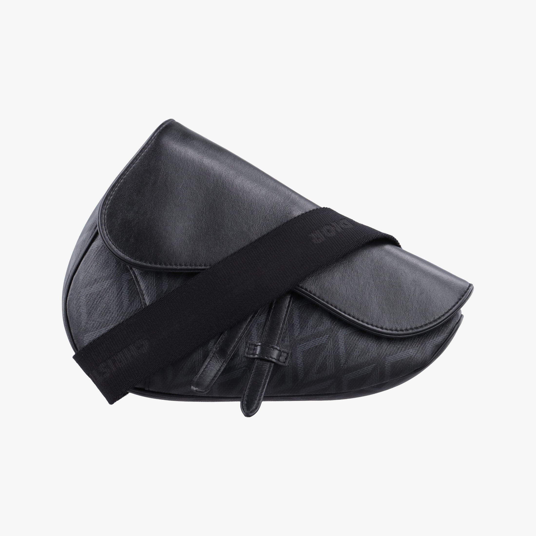 Secondhand Christian Dior Saddle Black×Blue Leather  crossbodybag | stylenewstar