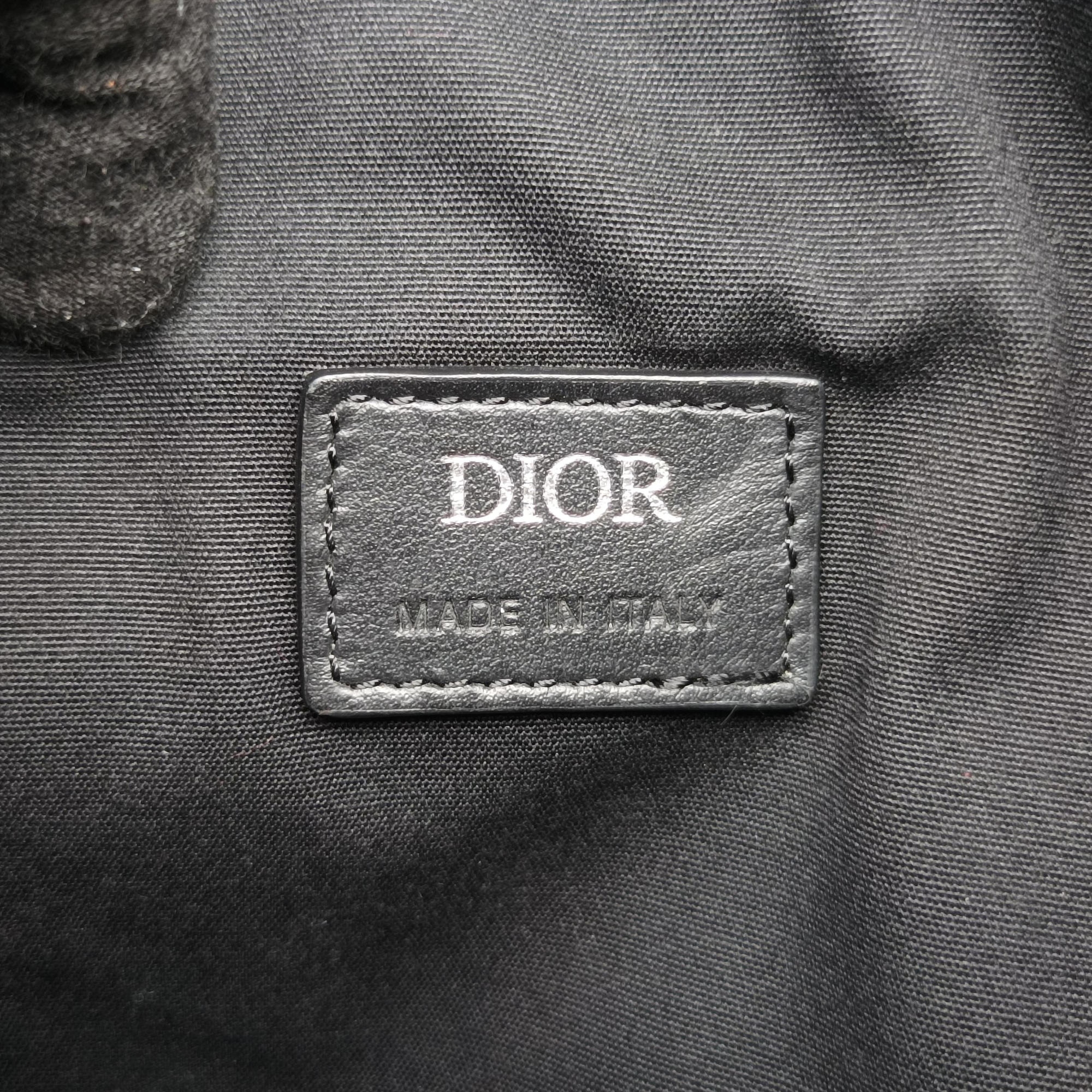 Secondhand Christian Dior Saddle Black×Blue Leather  crossbodybag | stylenewstar