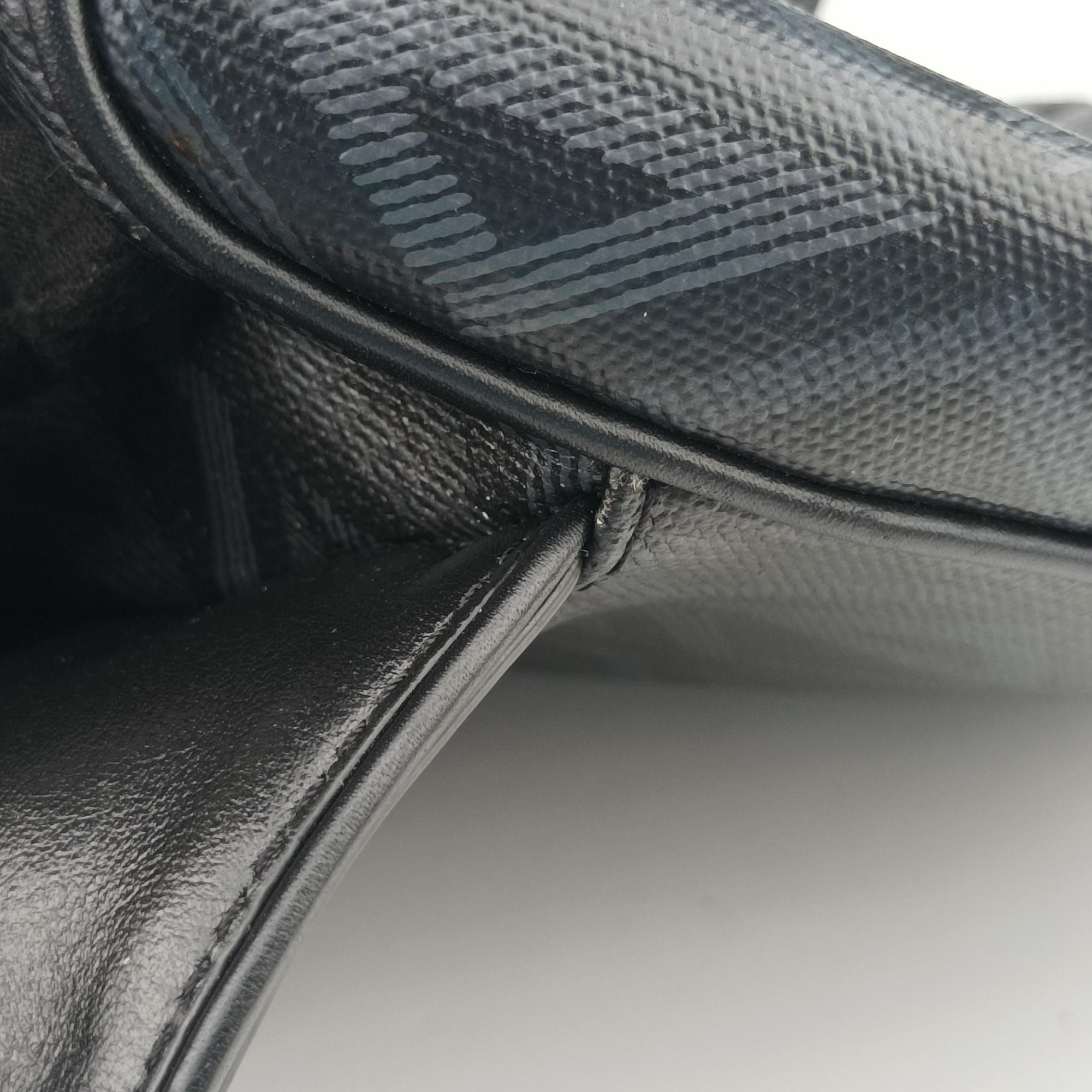 Secondhand Christian Dior Saddle Black×Blue Leather  crossbodybag | stylenewstar