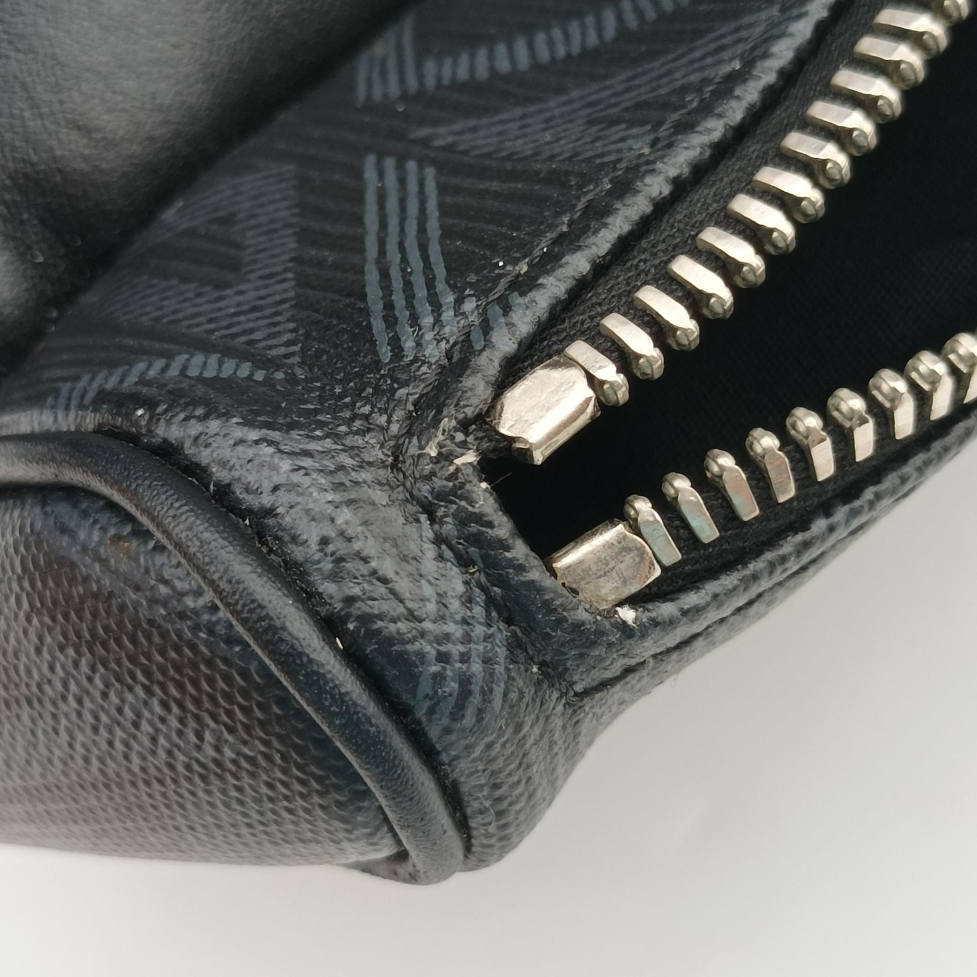 Secondhand Christian Dior Saddle Black×Blue Leather  crossbodybag | stylenewstar