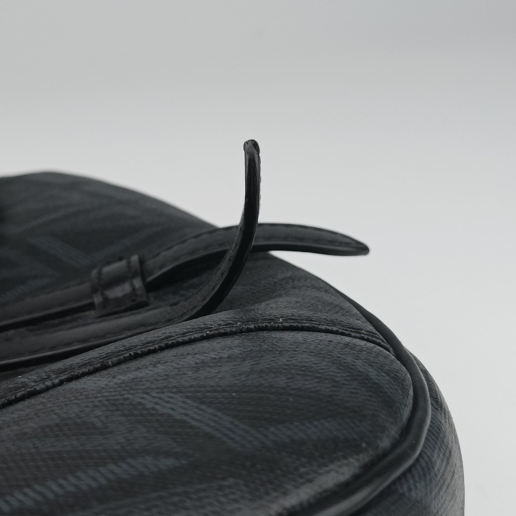 Secondhand Christian Dior Saddle Black×Blue Leather  crossbodybag | stylenewstar