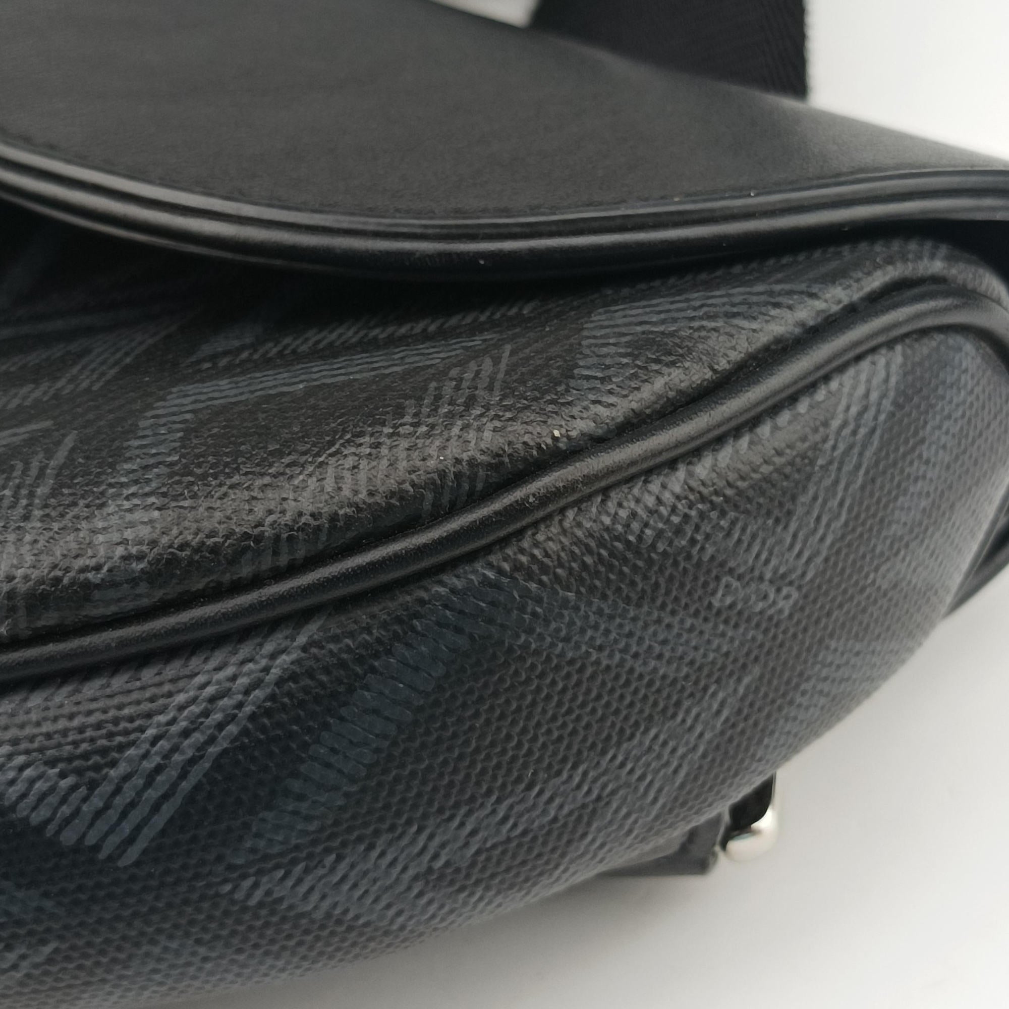 Secondhand Christian Dior Saddle Black×Blue Leather  crossbodybag | stylenewstar