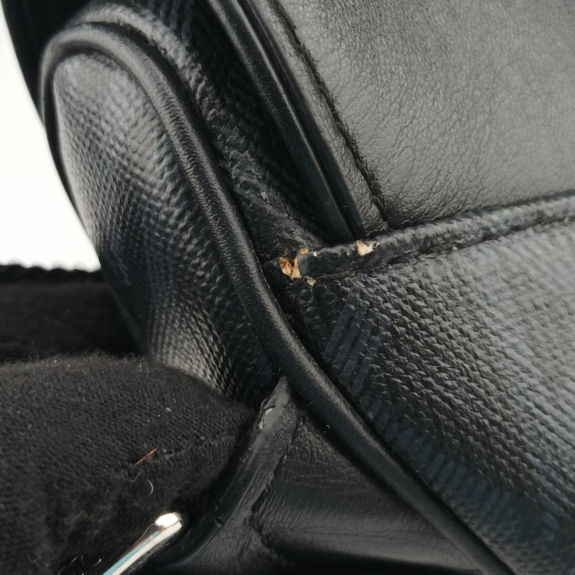 Secondhand Christian Dior Saddle Black×Blue Leather  crossbodybag | stylenewstar