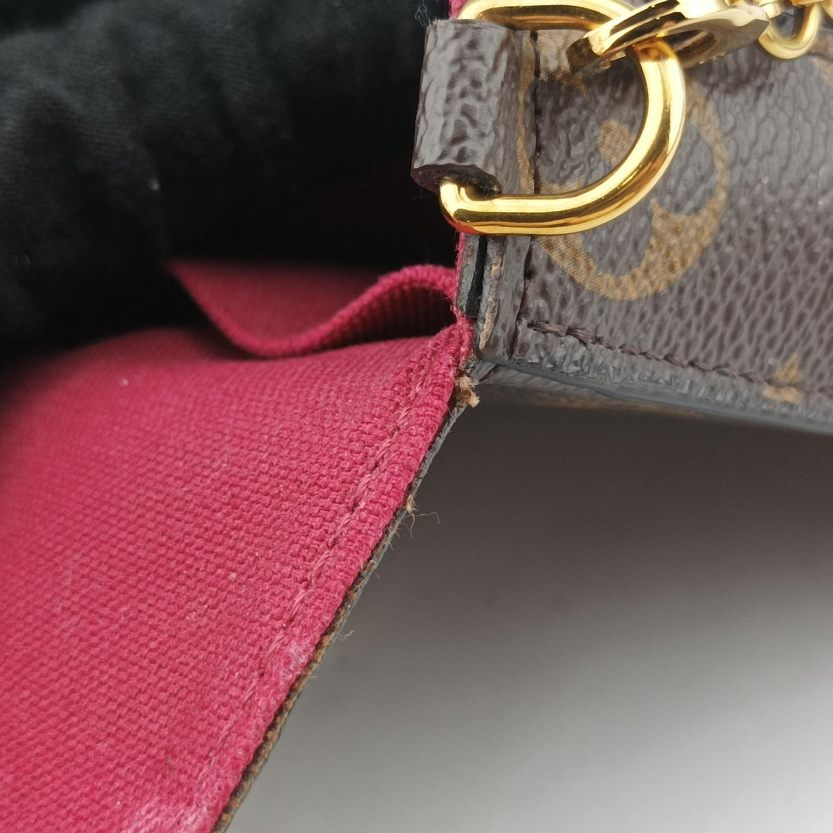 Pre-owned Louis Vuitton Pochette Felicie Brown Monogram Canvas M61276 shoulderbag | stylenewstar