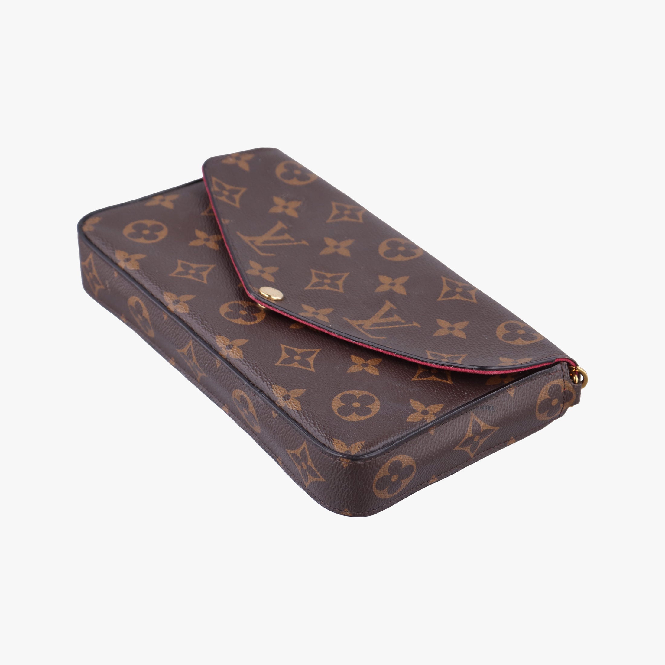 Pre-owned Louis Vuitton Pochette Felicie Brown Monogram Canvas M61276 shoulderbag | stylenewstar