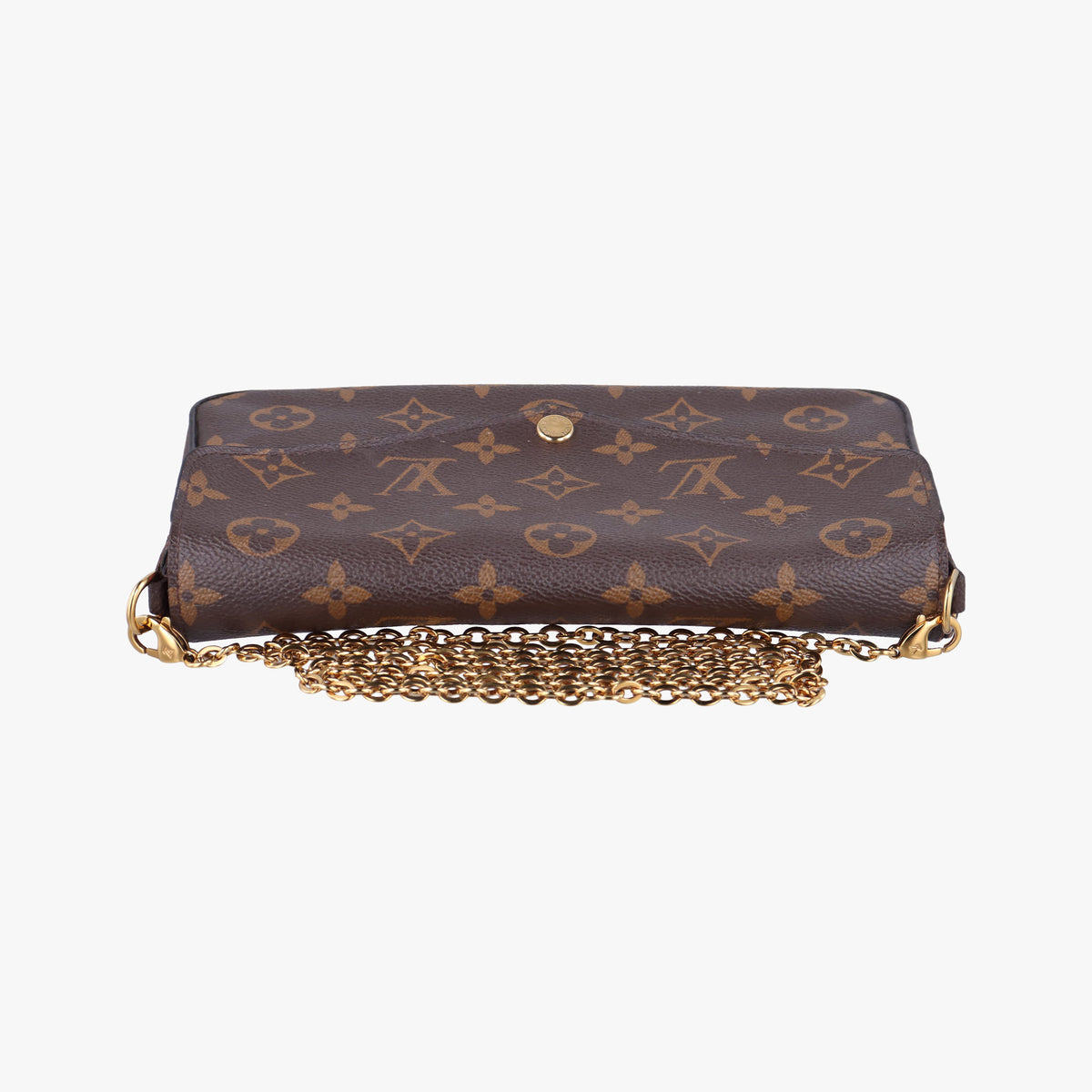 Pre-owned Louis Vuitton Pochette Felicie Brown Monogram Canvas M61276 shoulderbag | stylenewstar