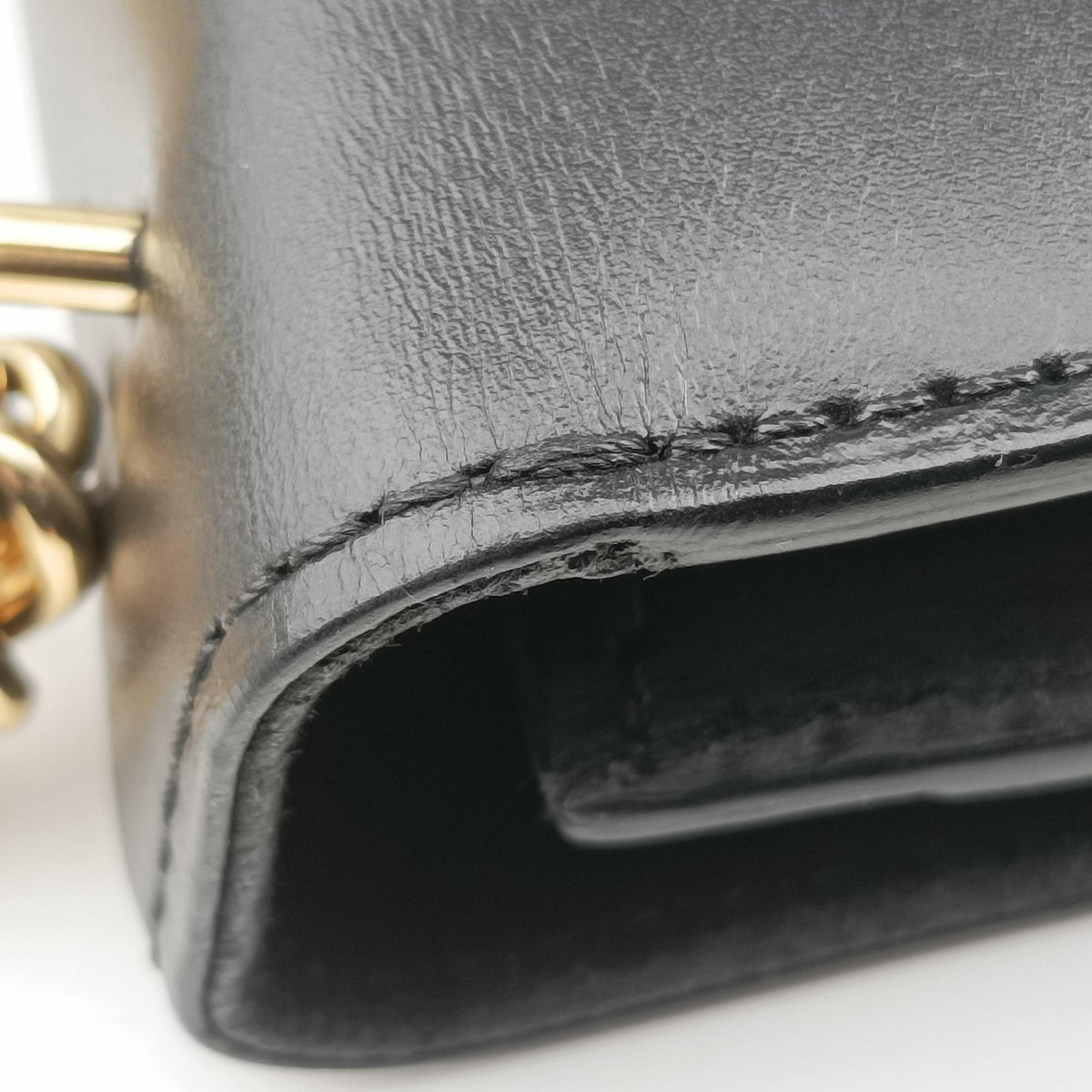 Pre-owned Louis Vuitton Pochette Louise GM Noir leather M51631 shoulderbag | stylenewstar
