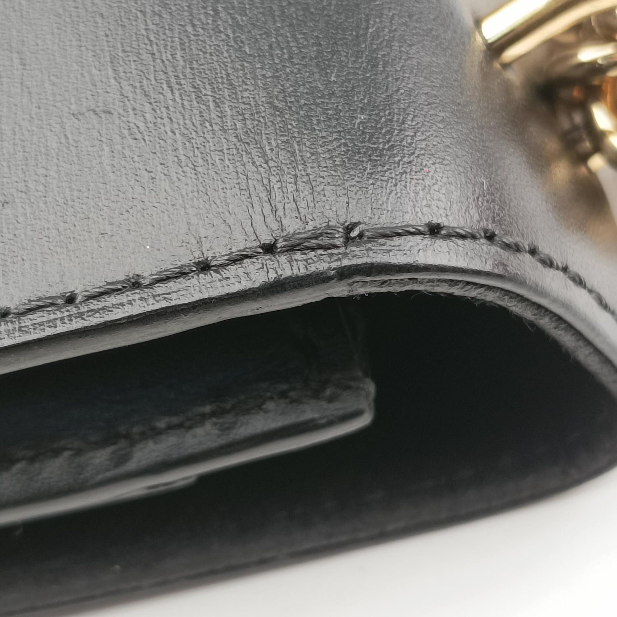 Pre-owned Louis Vuitton Pochette Louise GM Noir leather M51631 shoulderbag | stylenewstar