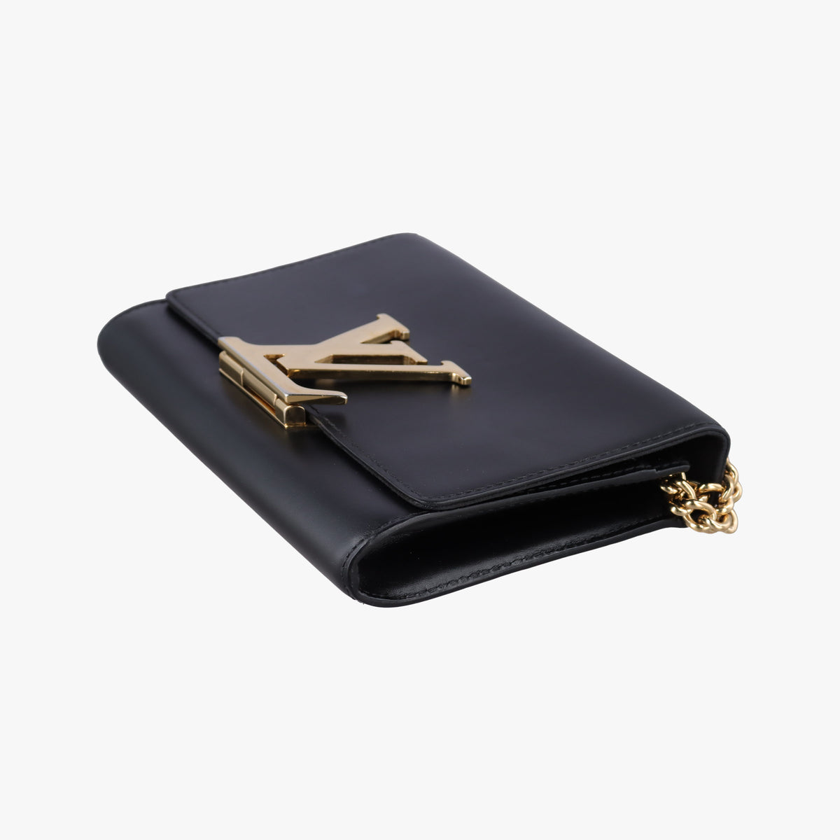 Pre-owned Louis Vuitton Pochette Louise GM Noir leather M51631 shoulderbag | stylenewstar