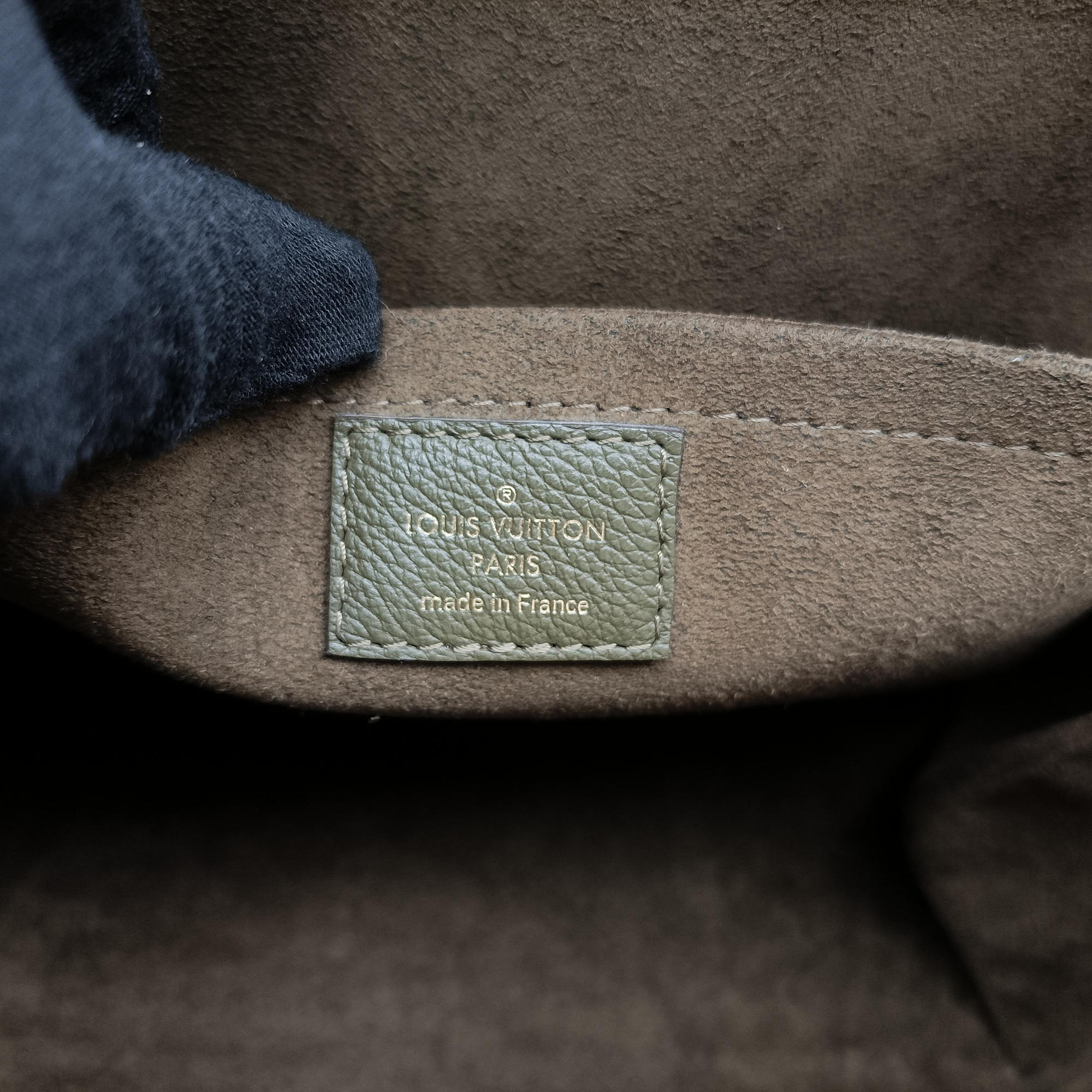 Pre-owned Louis Vuitton MARIGNAN brown×Khaki Monogram Canvas×calf leather M44286 shoulderbag | stylenewstar