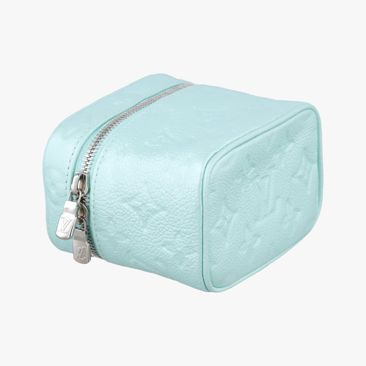 Pre-owned Louis Vuitton Micro Vanity pearlescent blue Monogram Empreinte M82193 shoulderbag | stylenewstar