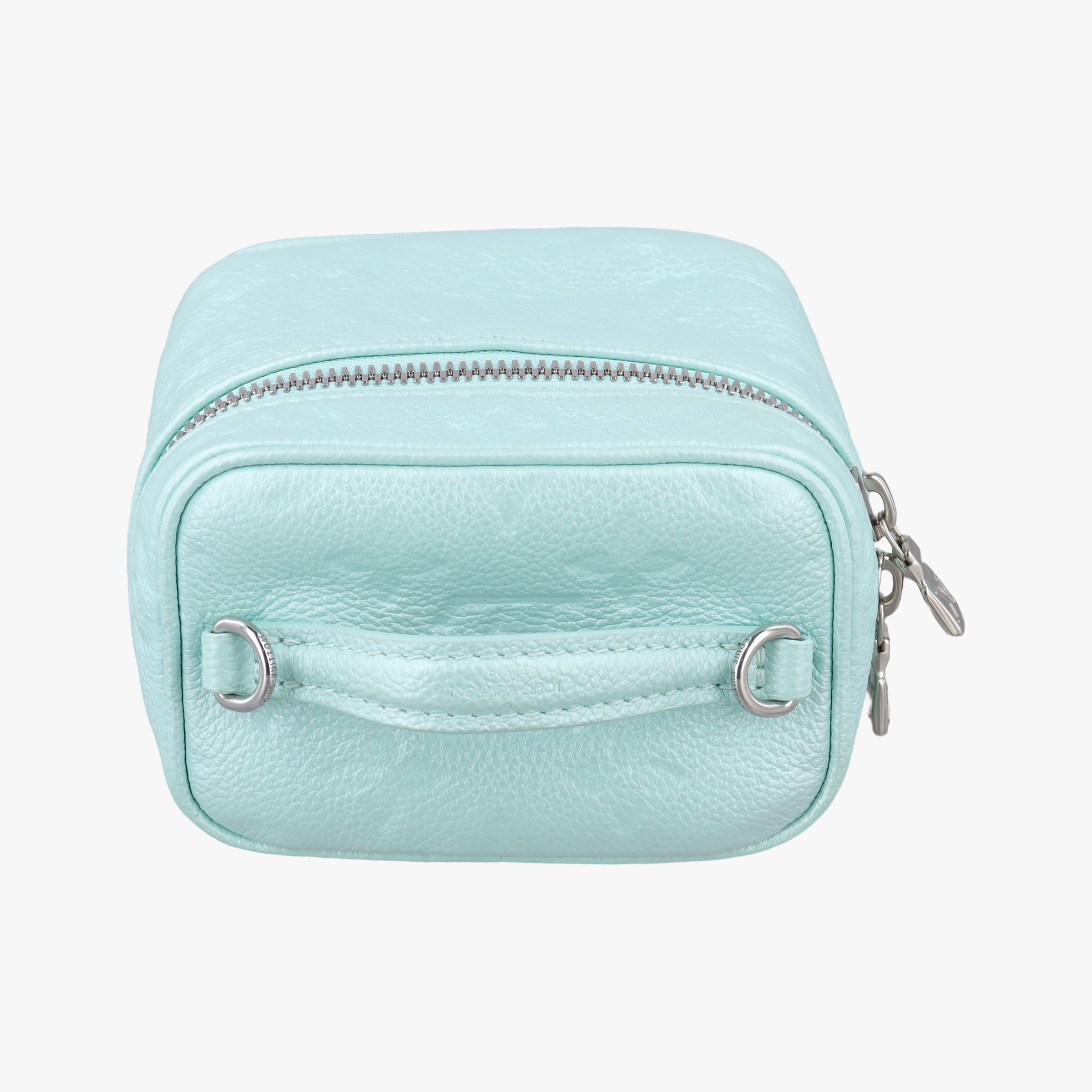 Pre-owned Louis Vuitton Micro Vanity pearlescent blue Monogram Empreinte M82193 shoulderbag | stylenewstar