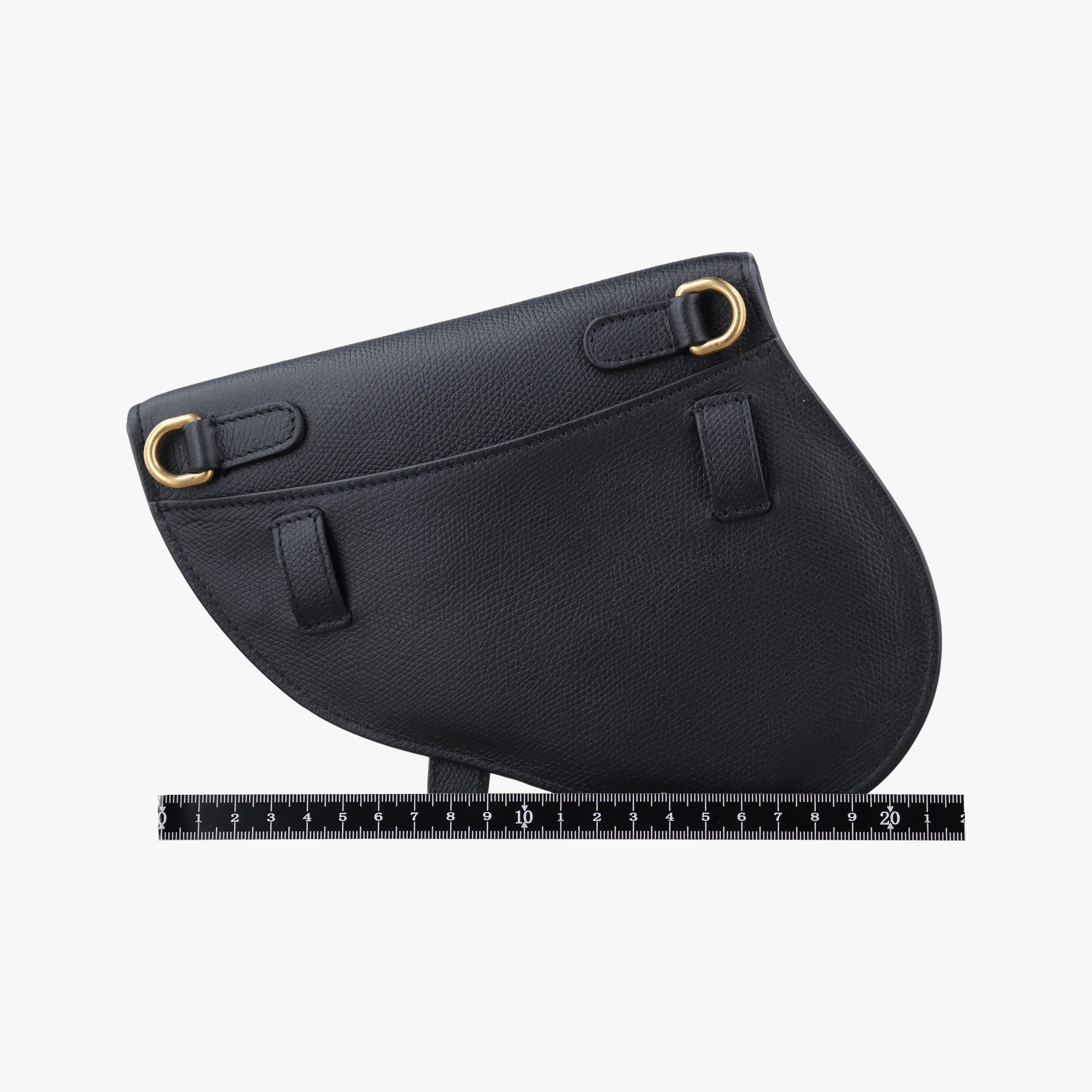 Pre-owned Christian Dior saddle Black leather  bum bag/waist bag | stylenewstar