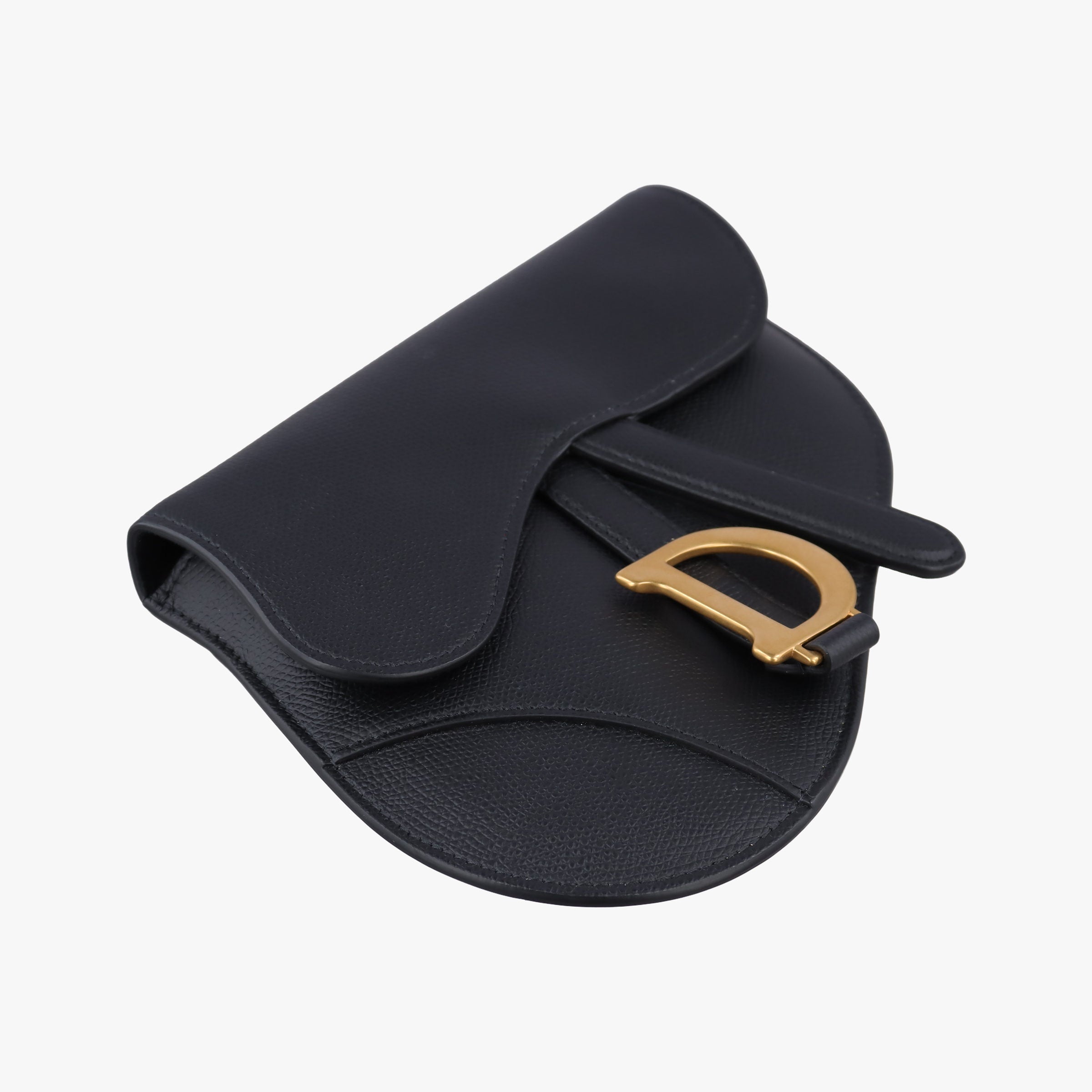 Pre-owned Christian Dior saddle Black leather  bum bag/waist bag | stylenewstar