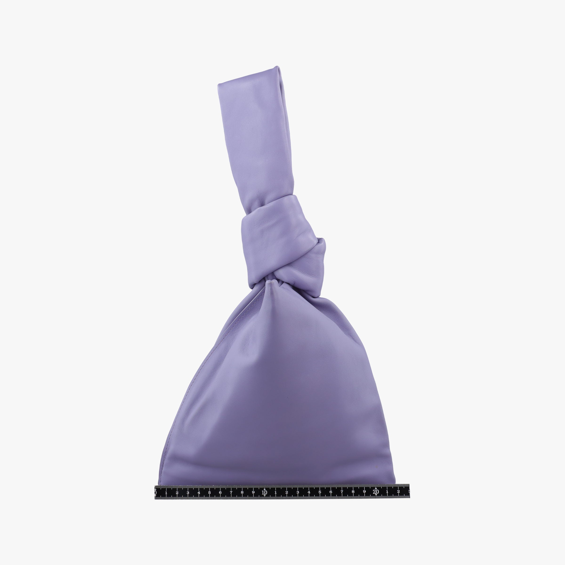 Pre-owned Bottega Veneta The TWIST Purple lambskin  clutchbag | stylenewstar