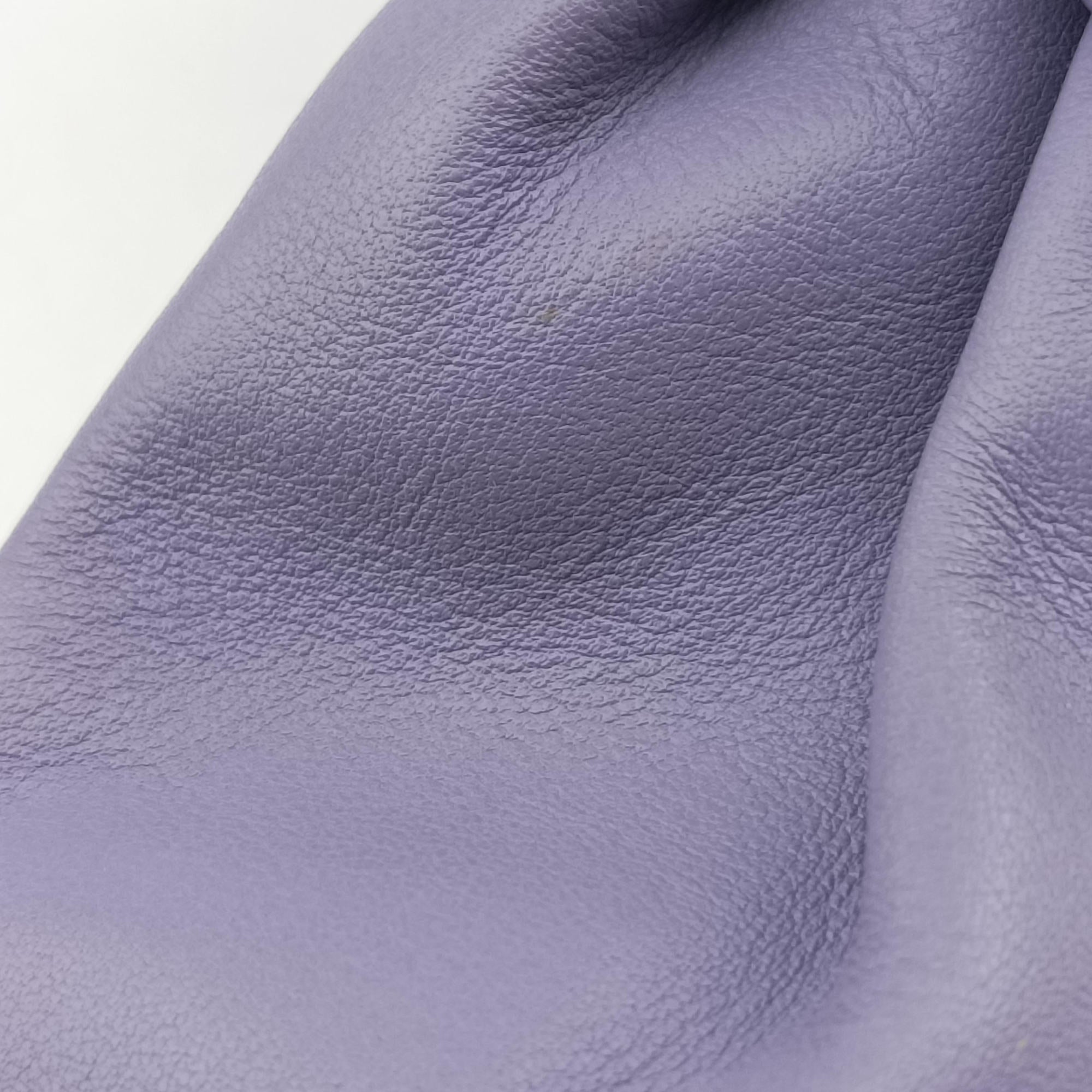 Pre-owned Bottega Veneta The TWIST Purple lambskin  clutchbag | stylenewstar