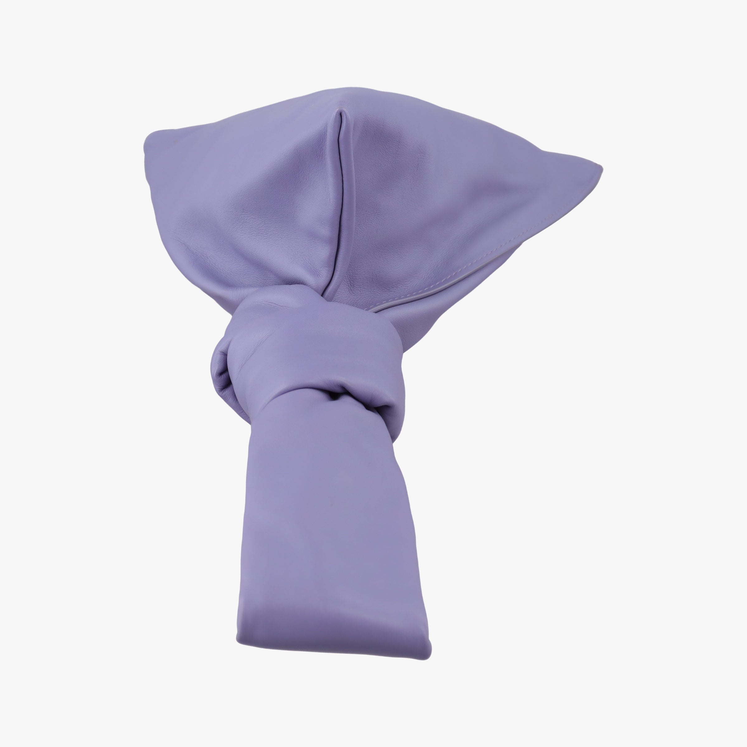 Pre-owned Bottega Veneta The TWIST Purple lambskin  clutchbag | stylenewstar