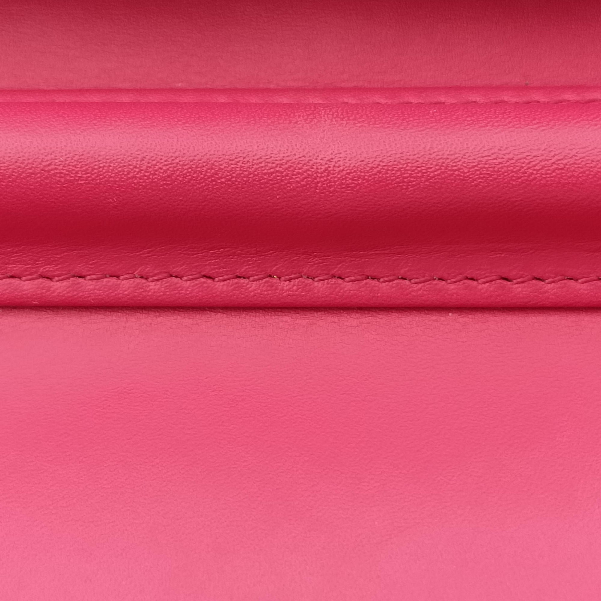 Secondhand Chanel BOY CHANEL Chain Wallet Rose velour A68911 shoulderbag | stylenewstar