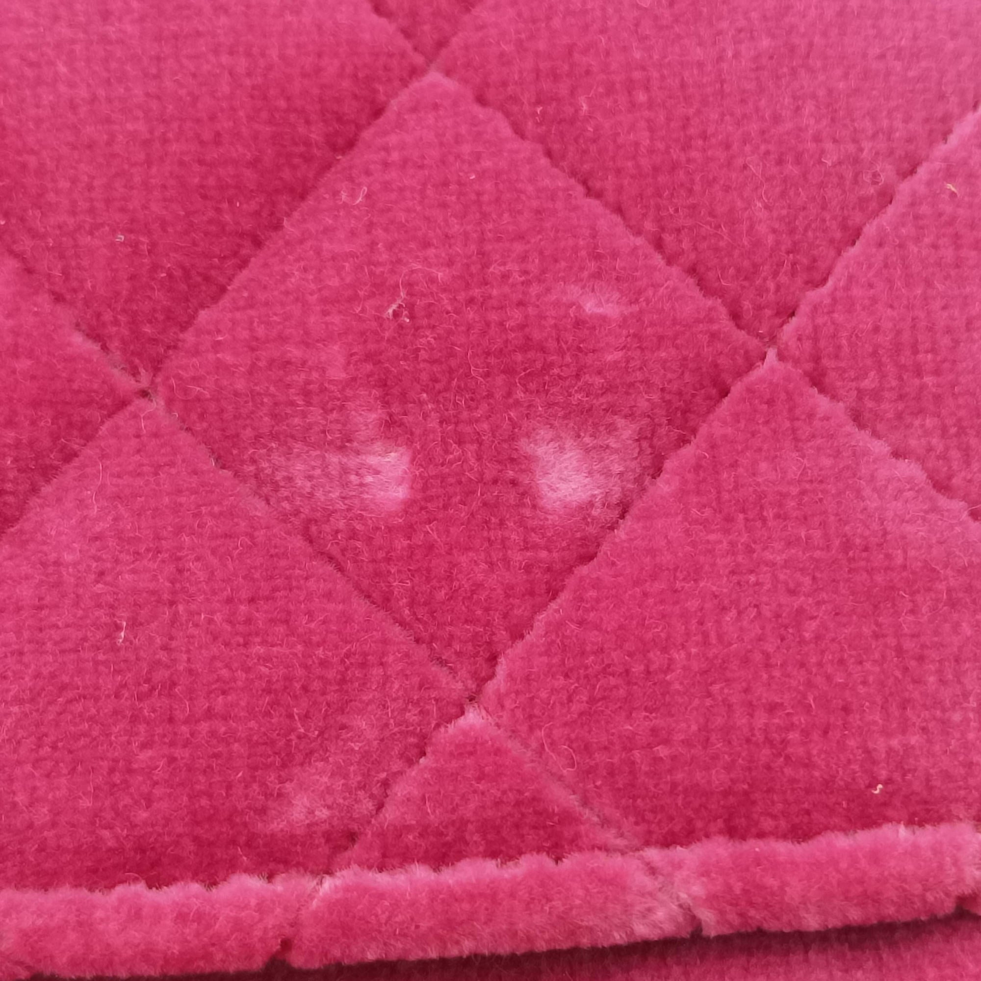 Secondhand Chanel BOY CHANEL Chain Wallet Rose velour A68911 shoulderbag | stylenewstar