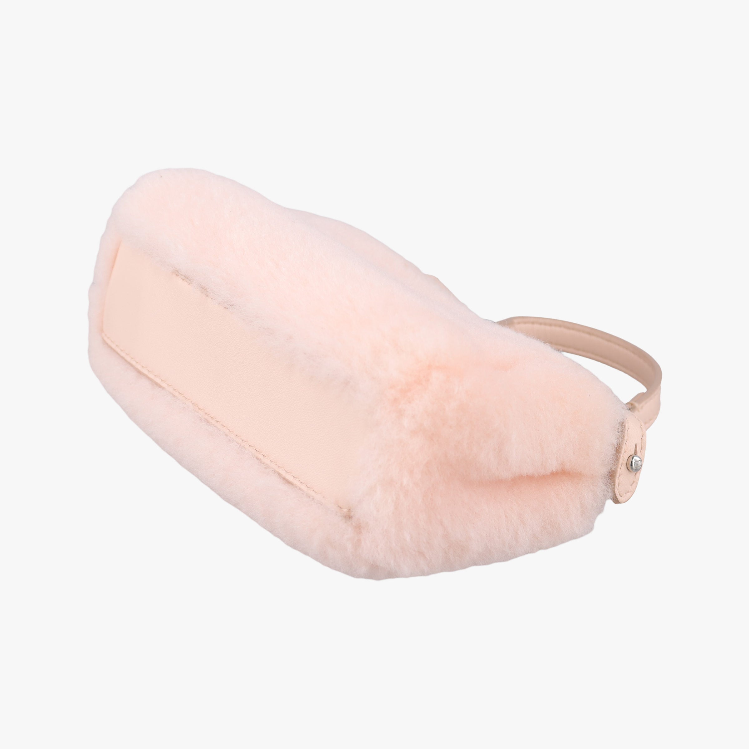Pre-owned Fendi Micro Peekaboo Pink Leather × Pile 8M0355 shoulderbag | stylenewstar