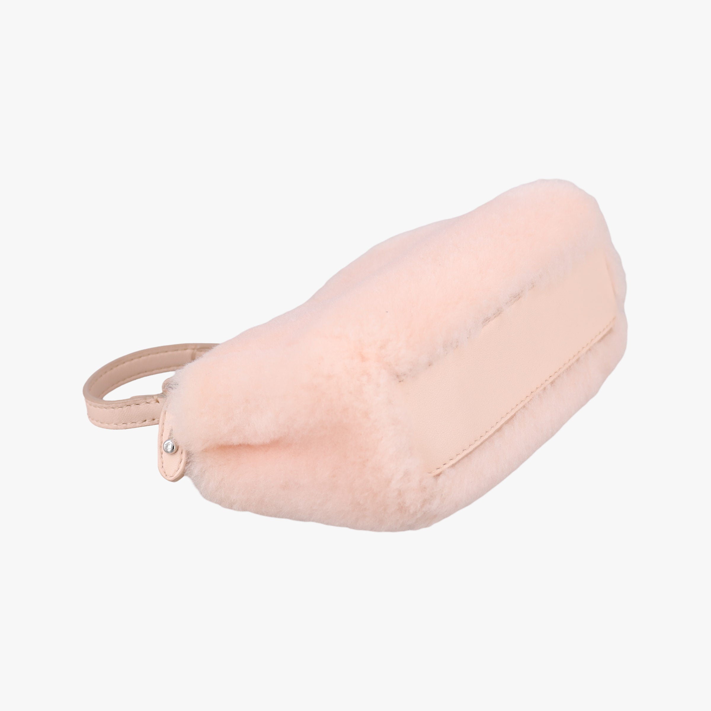 Pre-owned Fendi Micro Peekaboo Pink Leather × Pile 8M0355 shoulderbag | stylenewstar