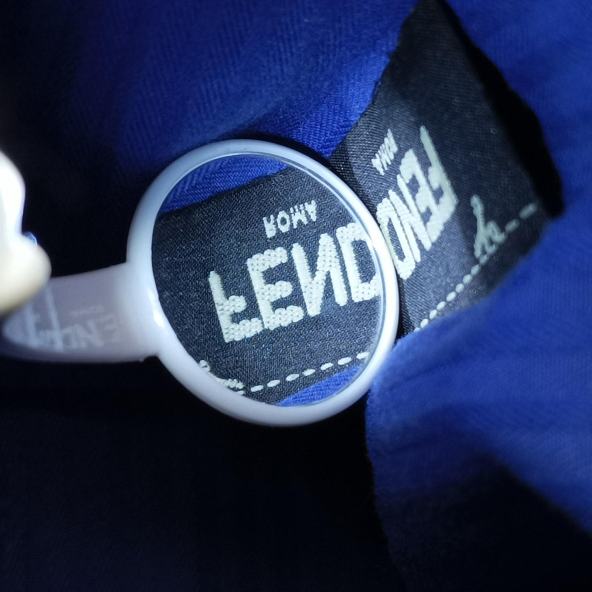 Vintage Fendi Petite 2 JOURS Blue Leather 8BH253 shoulderbag | stylenewstar