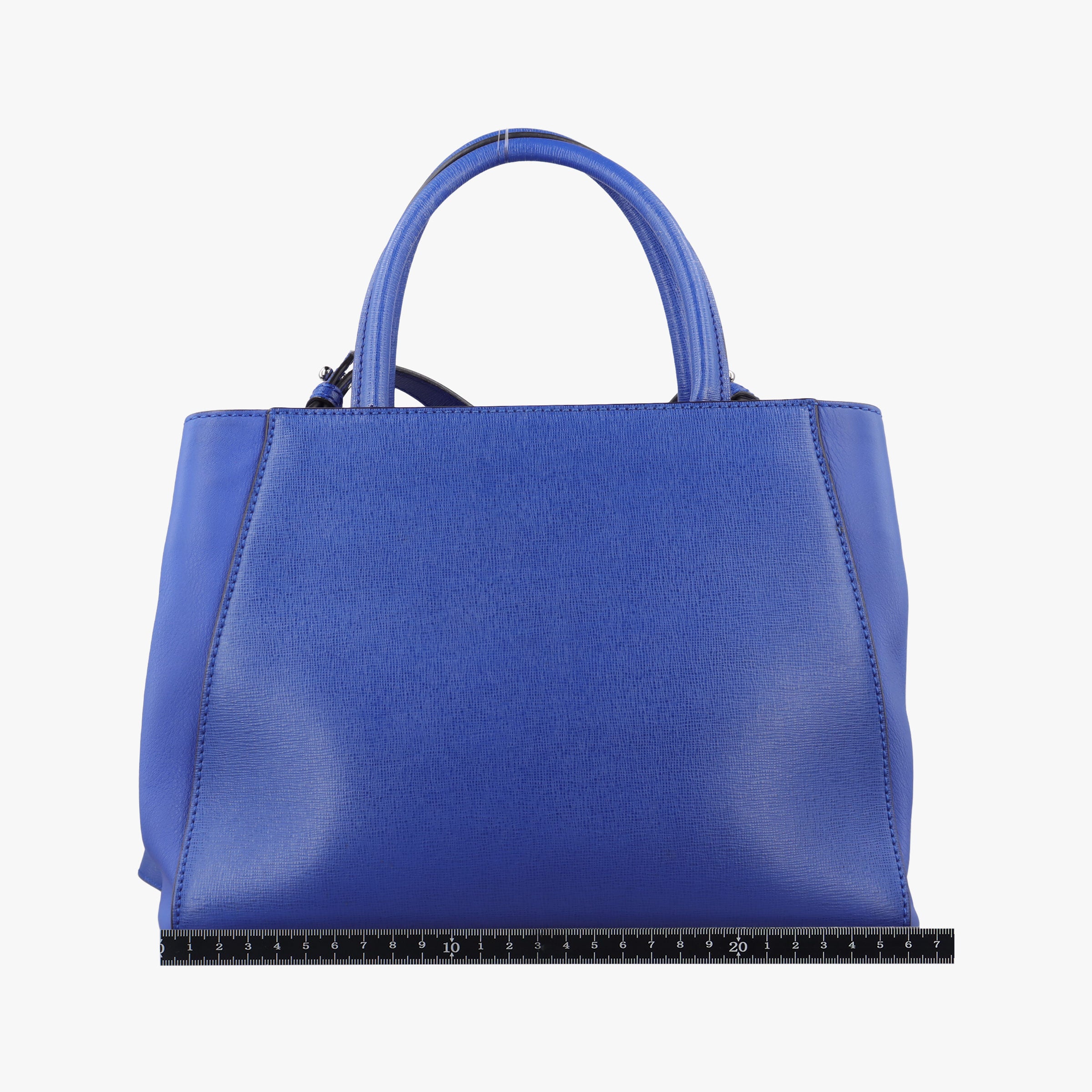 Vintage Fendi Petite 2 JOURS Blue Leather 8BH253 shoulderbag | stylenewstar