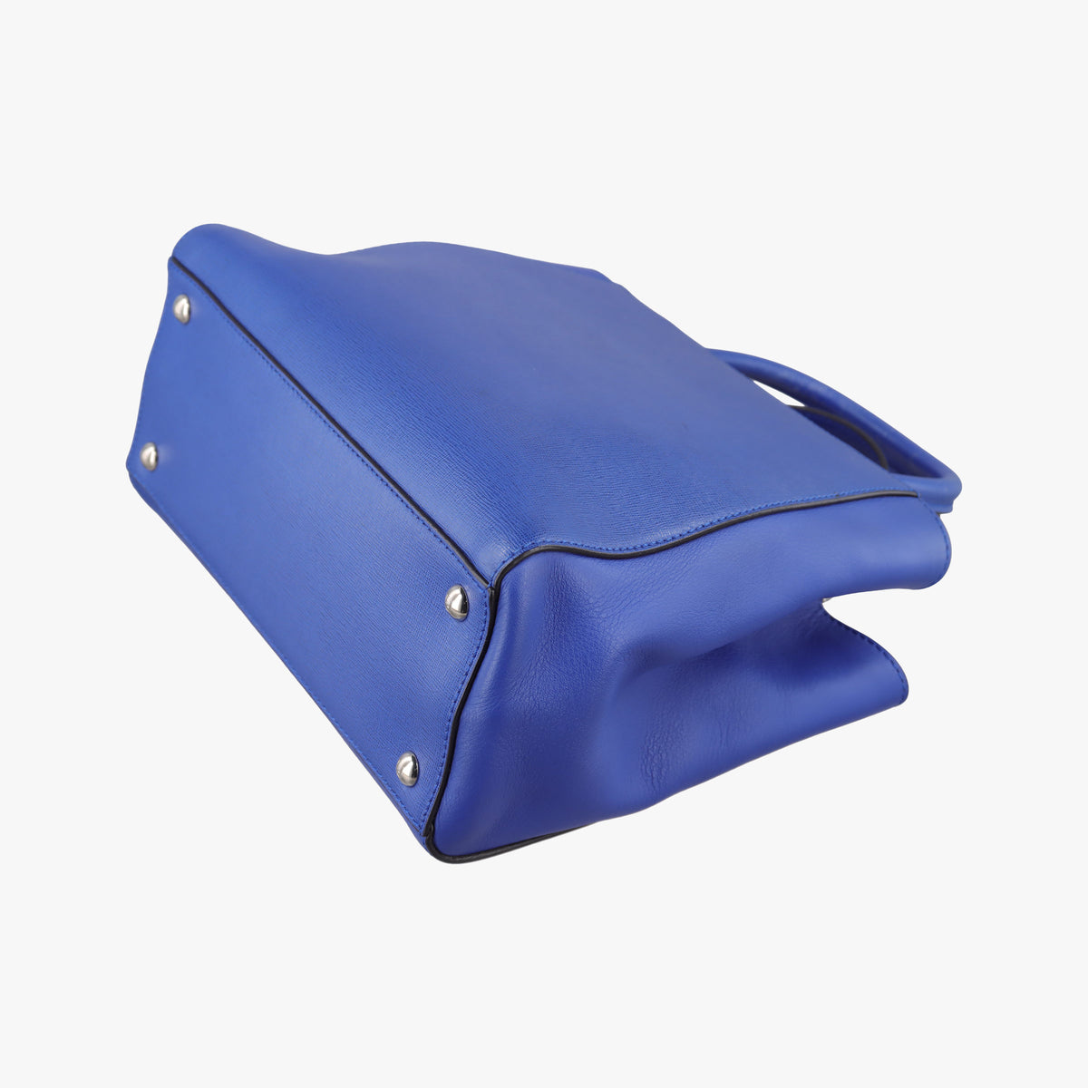 Vintage Fendi Petite 2 JOURS Blue Leather 8BH253 shoulderbag | stylenewstar